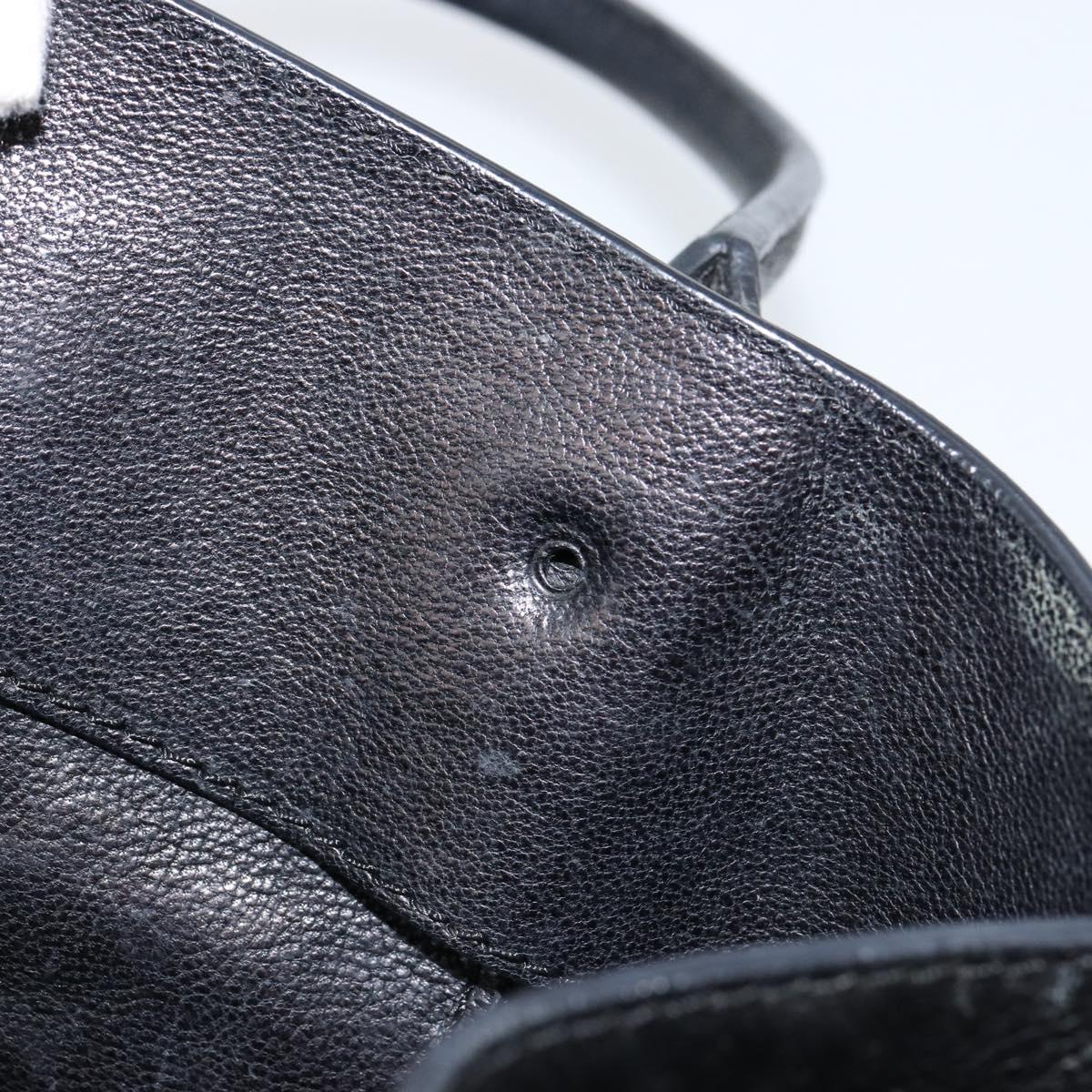 BALENCIAGA The Paper A5 Tote Bag Leather Black Gold 255412 Auth 146068
