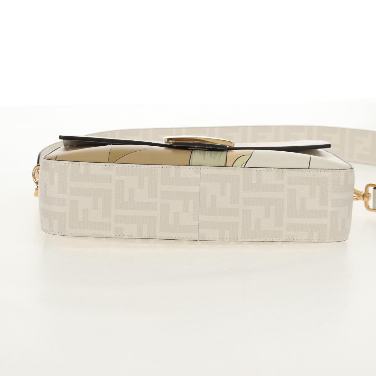 FENDI Zucca Canvas Antonio Lopez Mamma Baguette Bag 2way Ivory Auth 146070SM