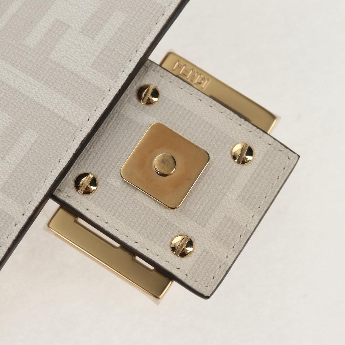 FENDI Zucca Canvas Antonio Lopez Mamma Baguette Bag 2way Ivory Auth 146070SM