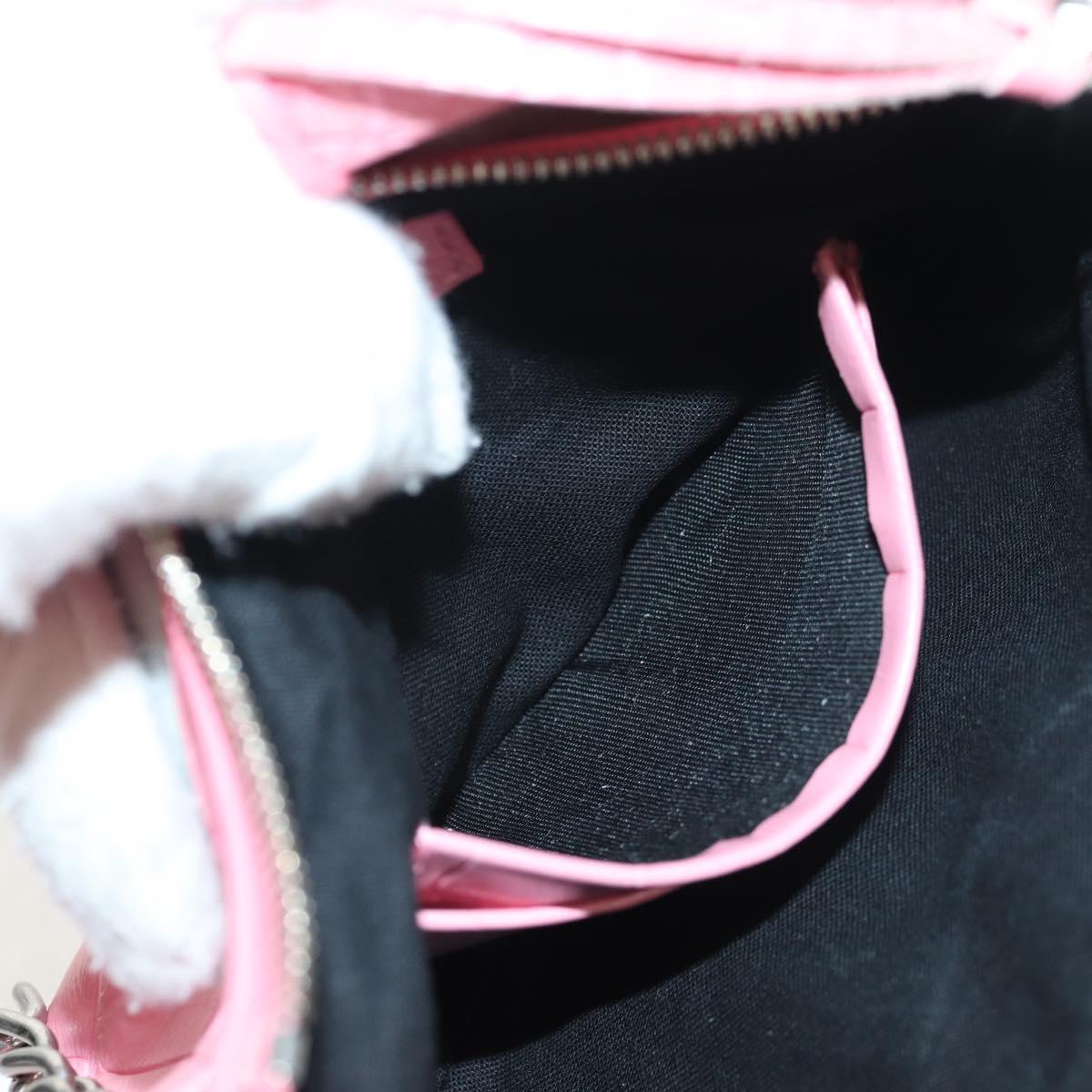 BALENCIAGA LucaGol XS Shoulder Bag Leather 2way Pink Silver 695814 Auth 146072SAM