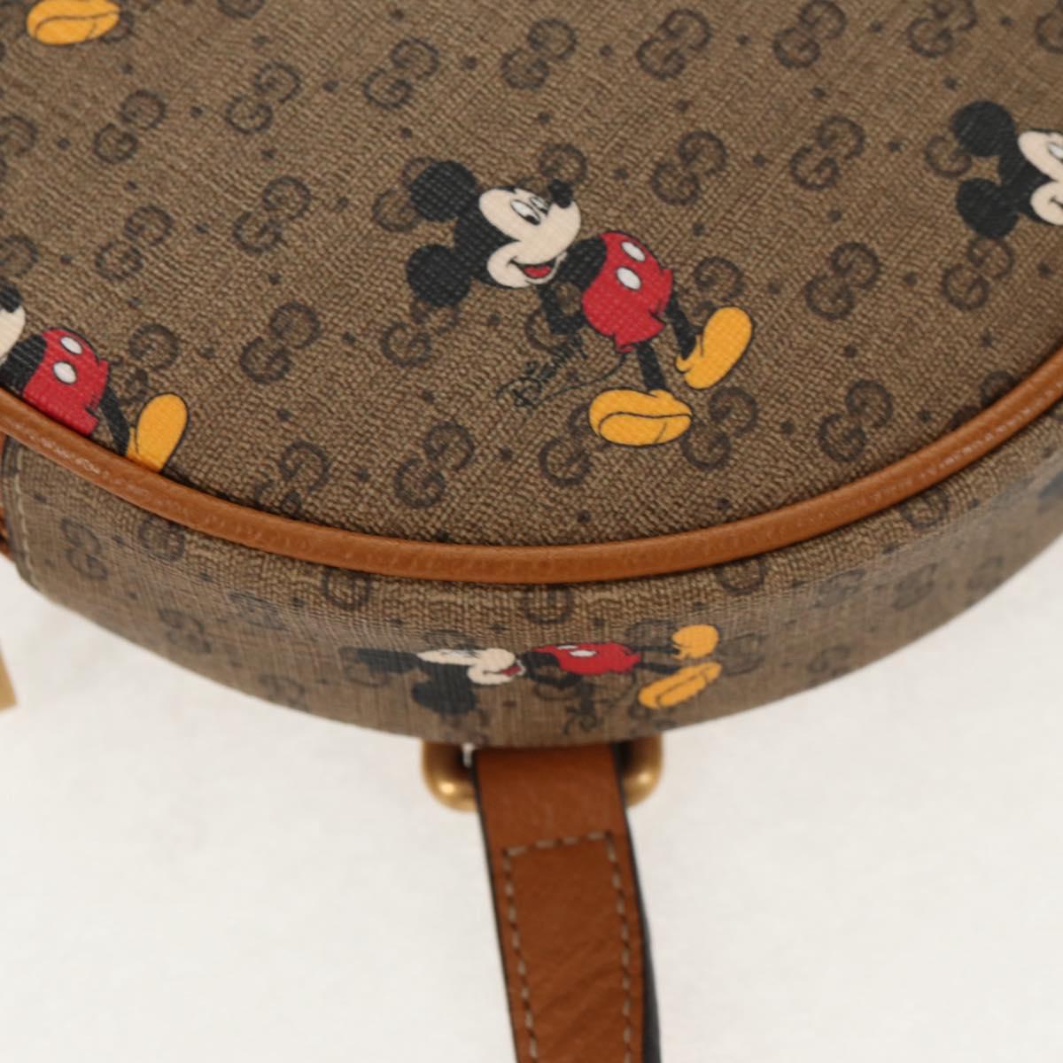 GUCCI Micro GG Supreme Disney Mini Backpack PVC Beige 603730 Auth 146074M
