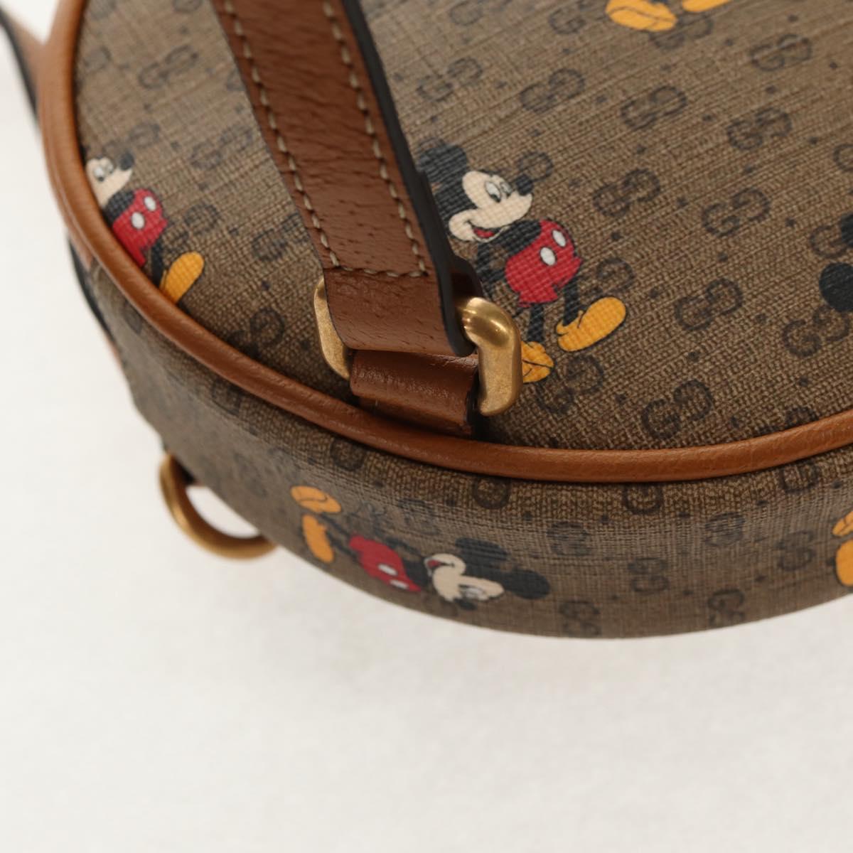 GUCCI Micro GG Supreme Disney Mini Backpack PVC Beige 603730 Auth 146074M