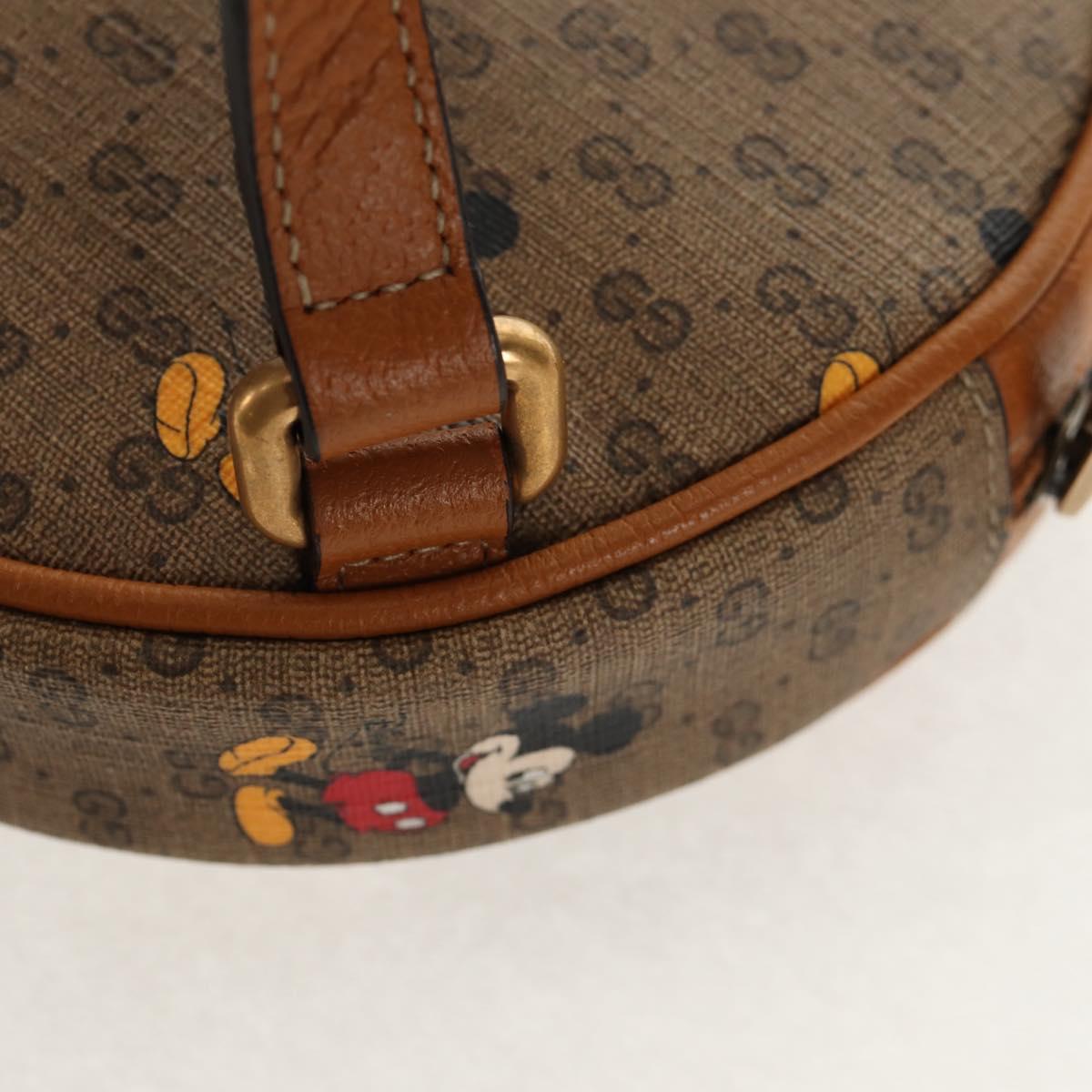 GUCCI Micro GG Supreme Disney Mini Backpack PVC Beige 603730 Auth 146074M