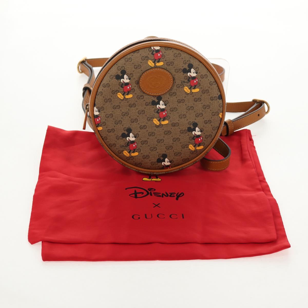 GUCCI Micro GG Supreme Disney Mini Backpack PVC Beige 603730 Auth 146074M