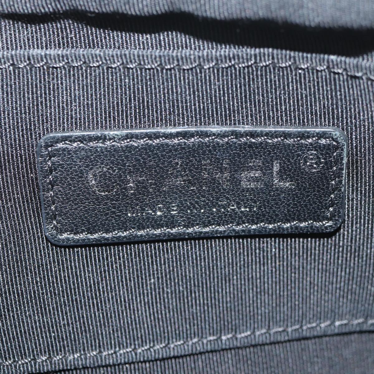 CHANEL Matelasse Chain Shoulder Bag Lamb Skin Orange Silver CC Auth 146081AM