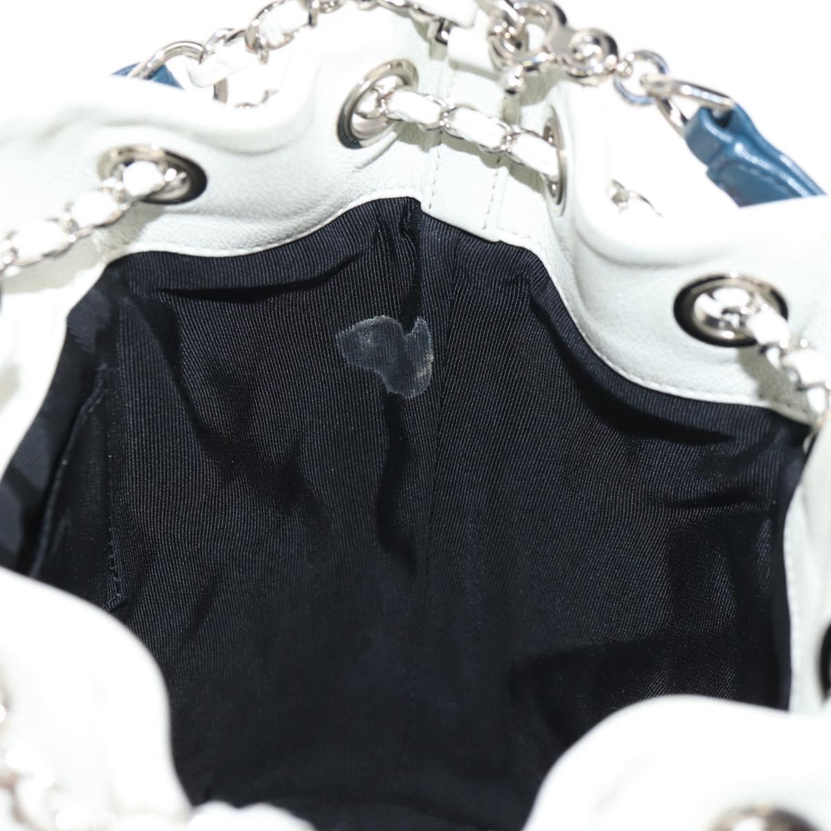 CHANEL Matelasse Chain Shoulder Bag Lamb Skin Orange Silver CC Auth 146081AM