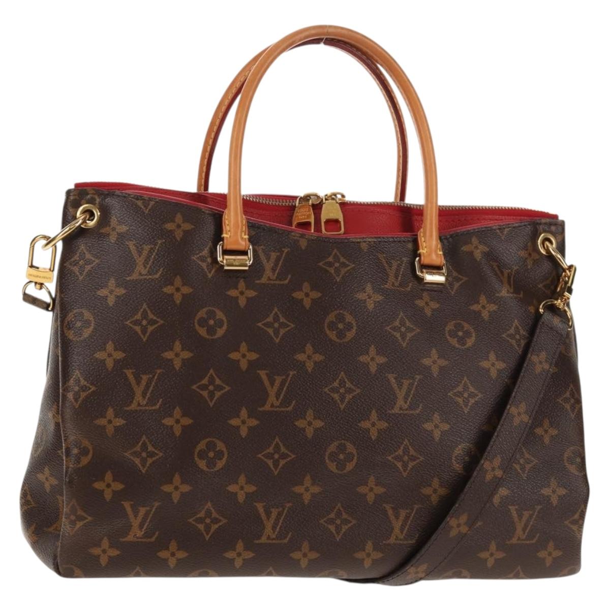LOUIS VUITTON Monogram Pallas Hand Bag M41175 LV Auth 146084