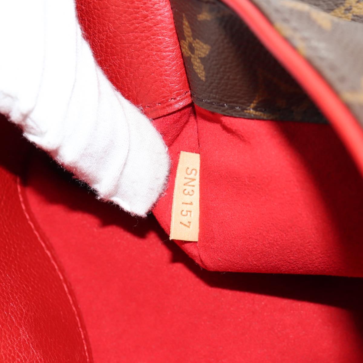 LOUIS VUITTON Monogram Pallas Hand Bag M41175 LV Auth 146084