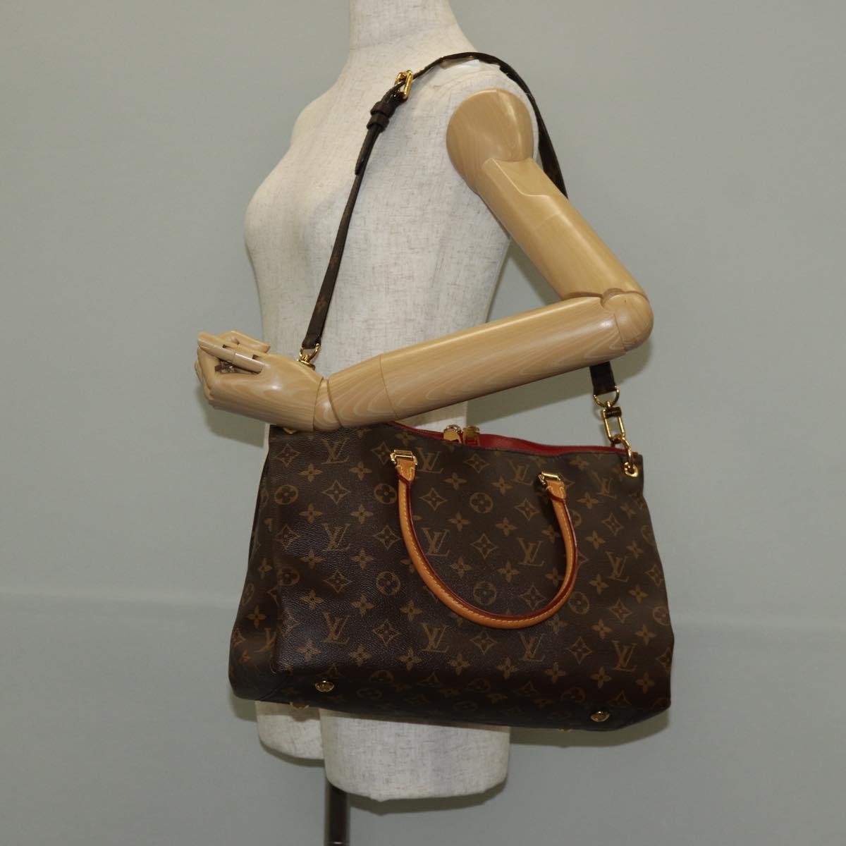 LOUIS VUITTON Monogram Pallas Hand Bag M41175 LV Auth 146084