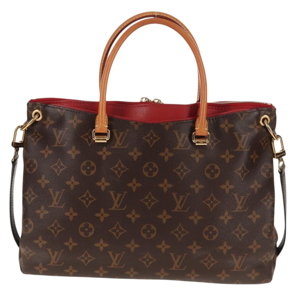LOUIS VUITTON Monogram Pallas Hand Bag M41175 LV Auth 146084