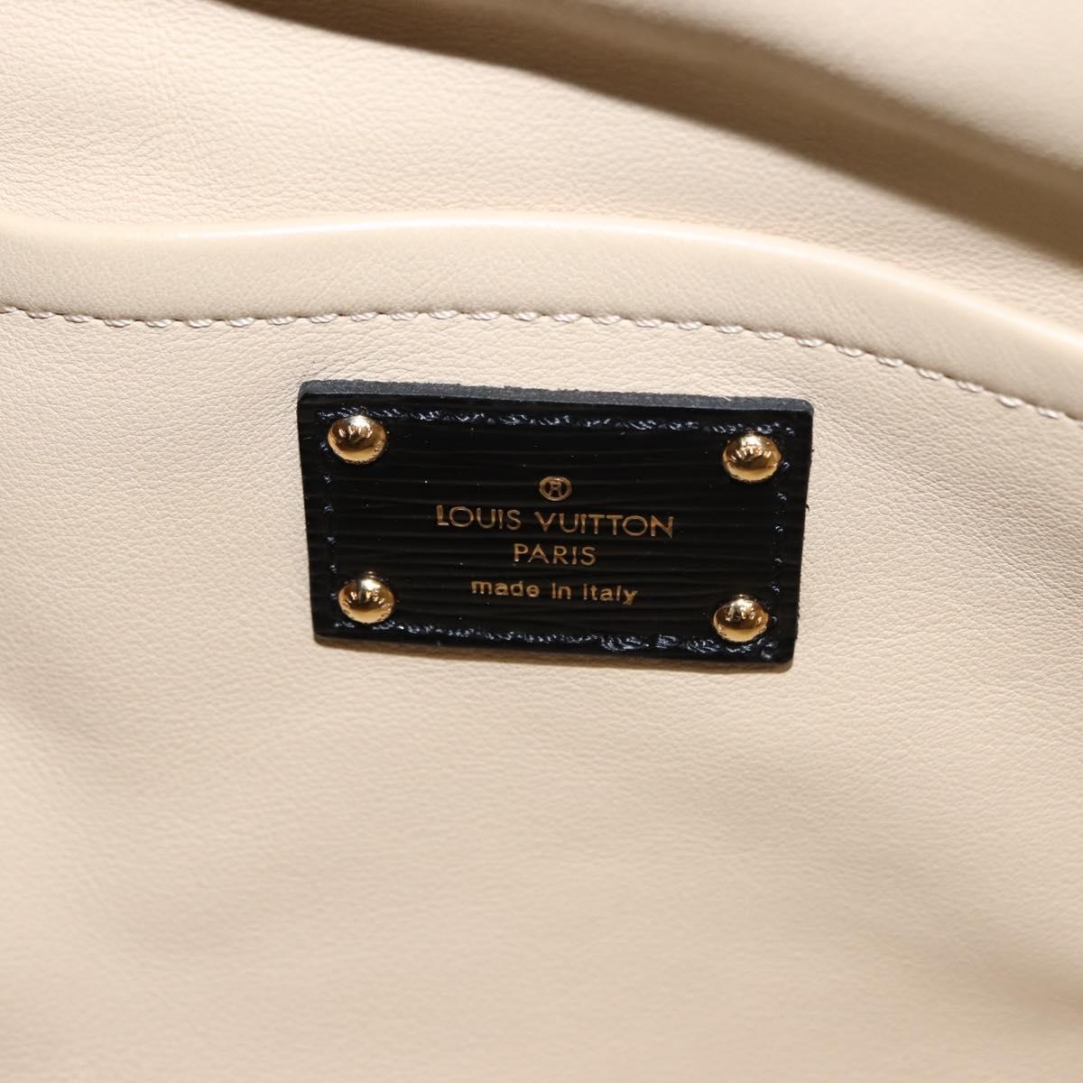 LOUIS VUITTON Monogram Envinil Squeeze Hand Bag Noir M95259 LV Auth 146087