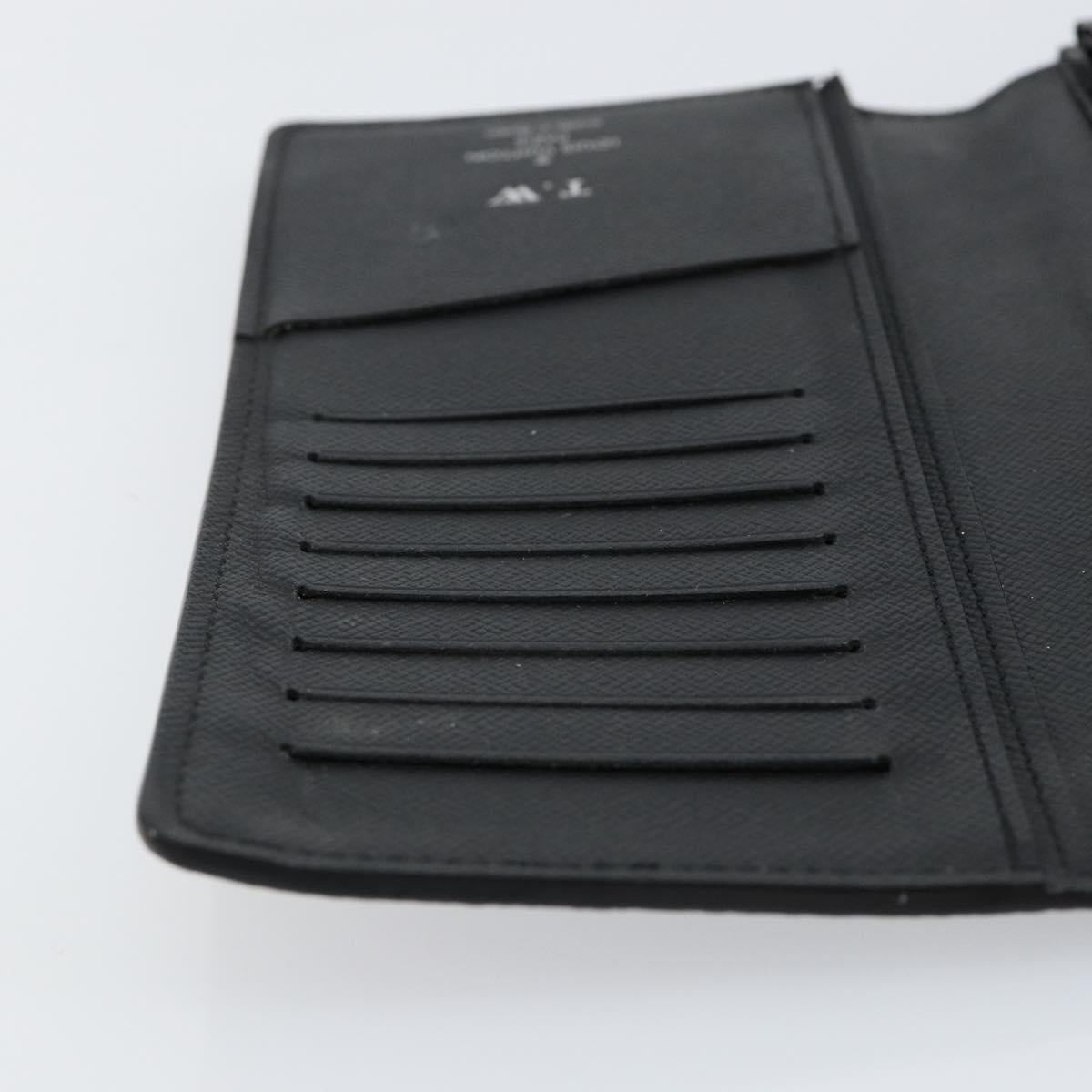 LOUIS VUITTON Damier Graphite Brazza Portefeuille NM Wallet N60435 Auth 146091