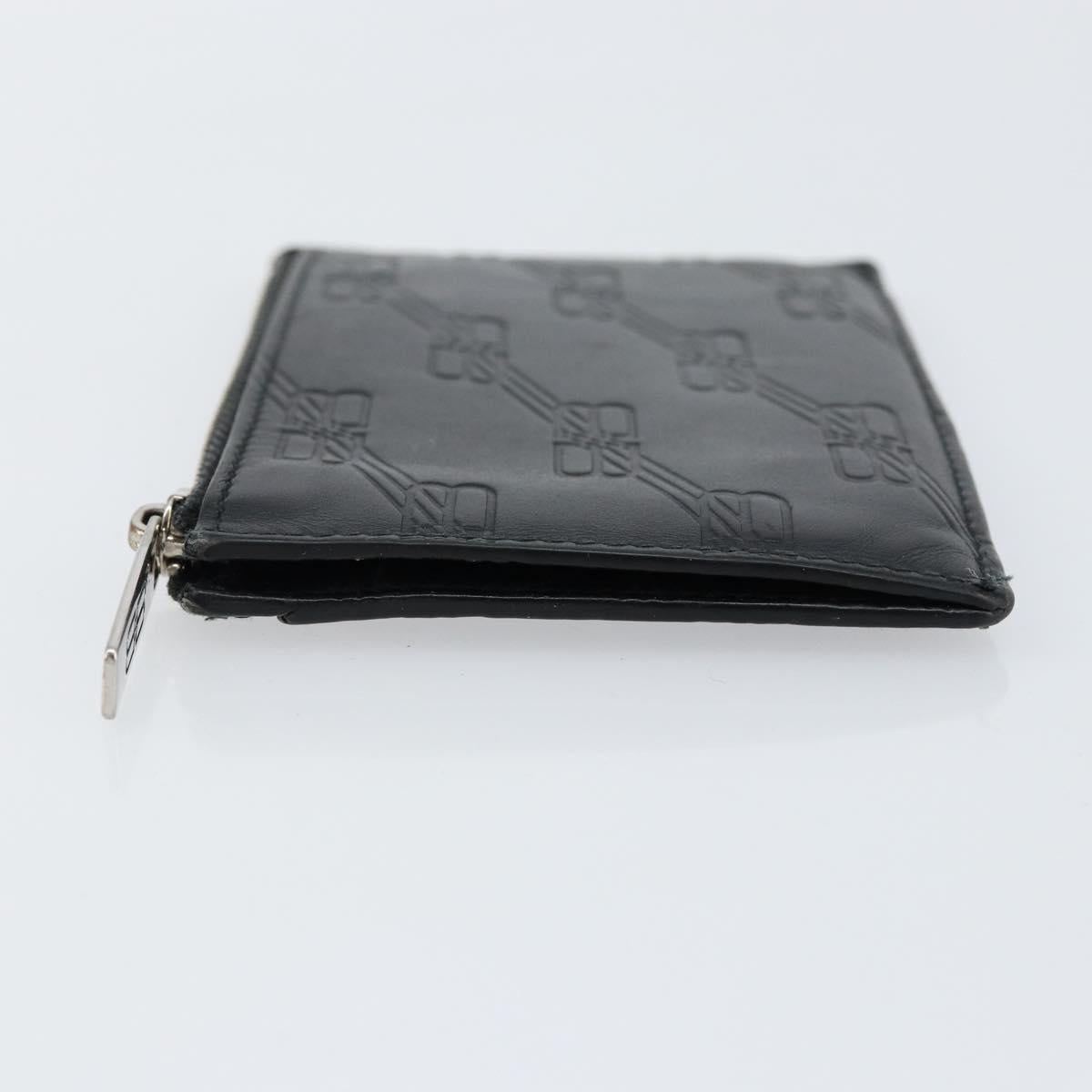 BALENCIAGA Card Case Leather Black 717784 Auth 146092