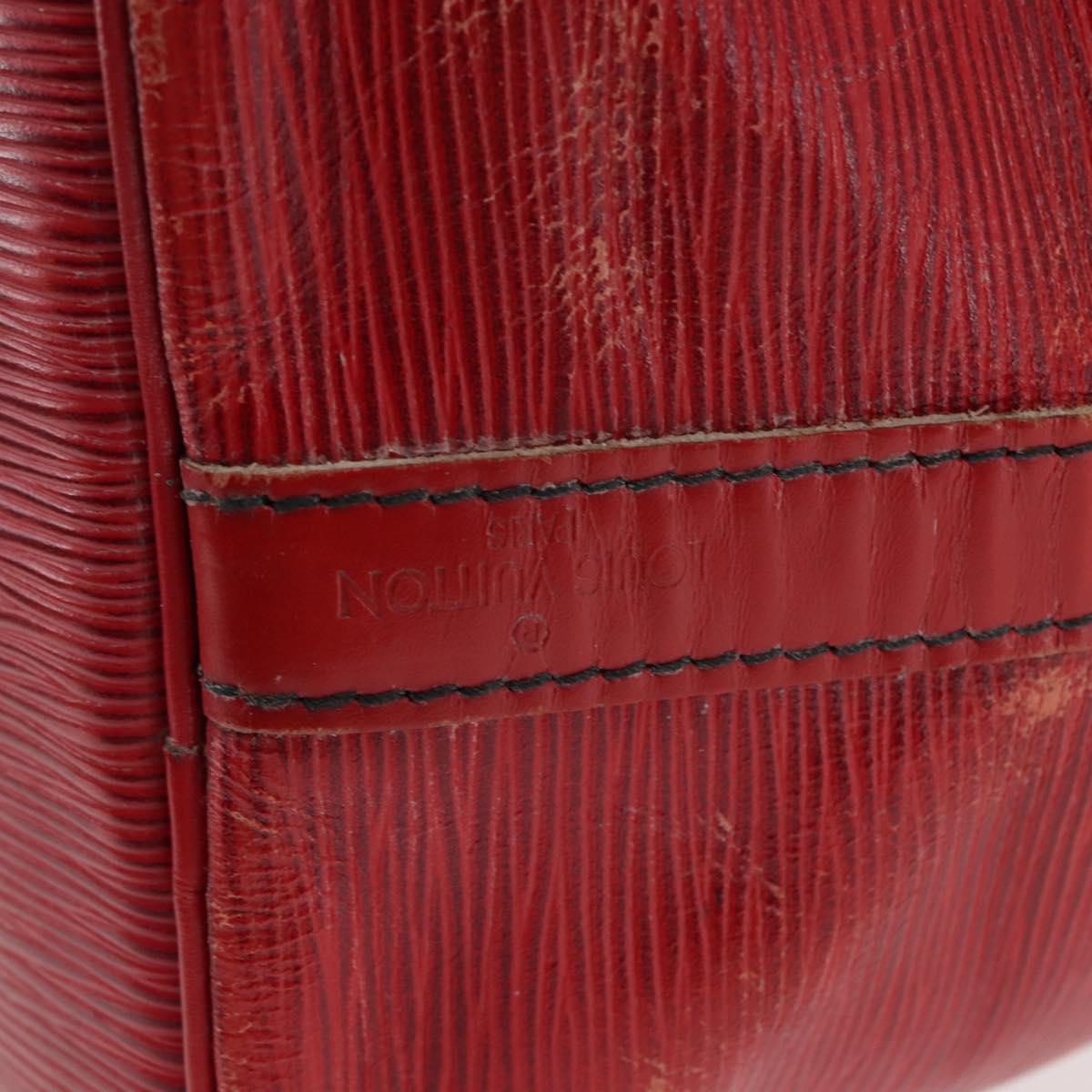 LOUIS VUITTON Epi Petit Noe Shoulder Bag Red M44107 LV Auth 146111