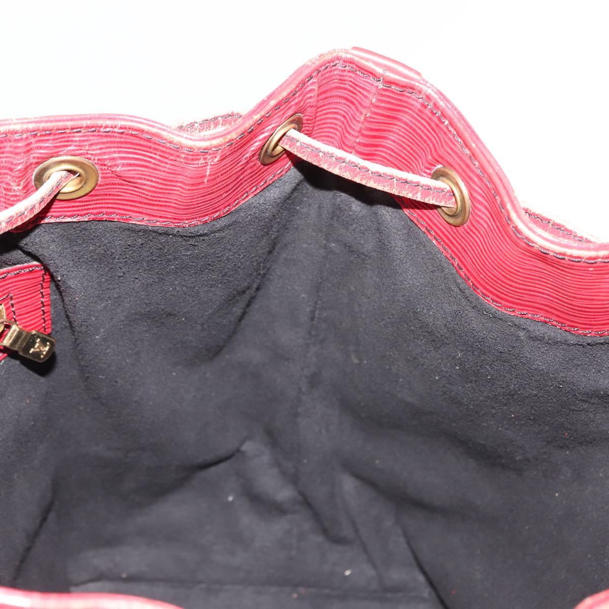 LOUIS VUITTON Epi Petit Noe Shoulder Bag Red M44107 LV Auth 146111