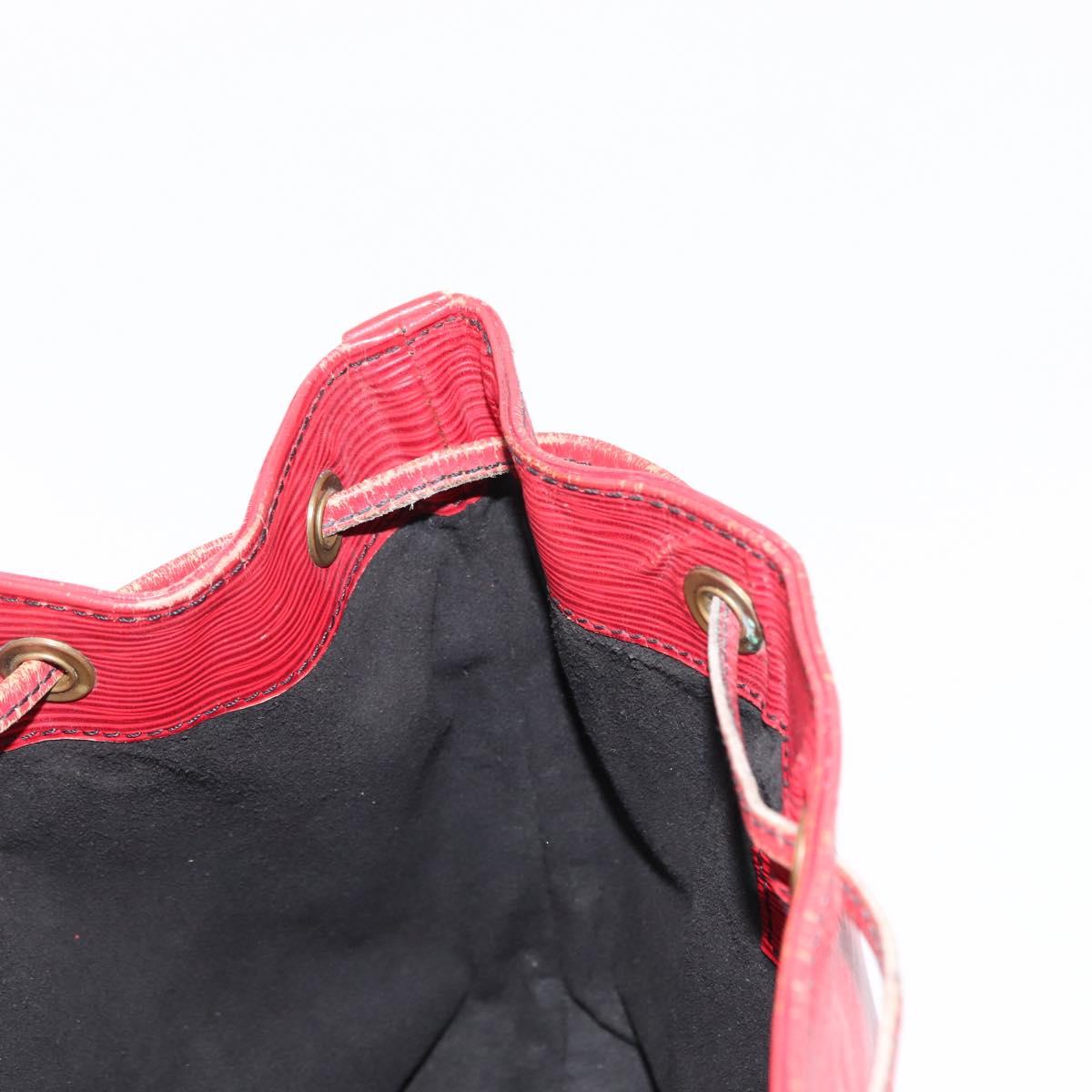 LOUIS VUITTON Epi Petit Noe Shoulder Bag Red M44107 LV Auth 146111