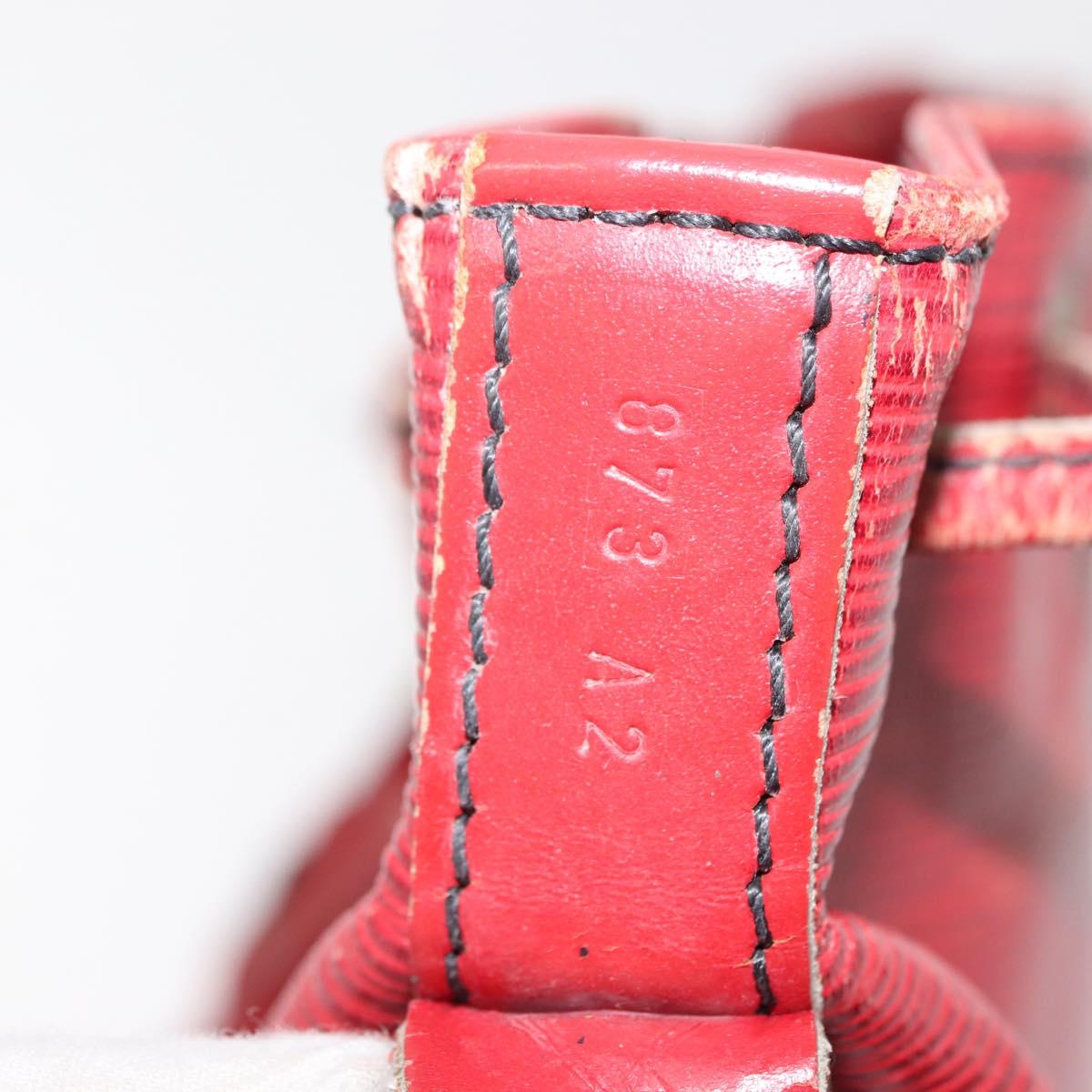 LOUIS VUITTON Epi Petit Noe Shoulder Bag Red M44107 LV Auth 146111