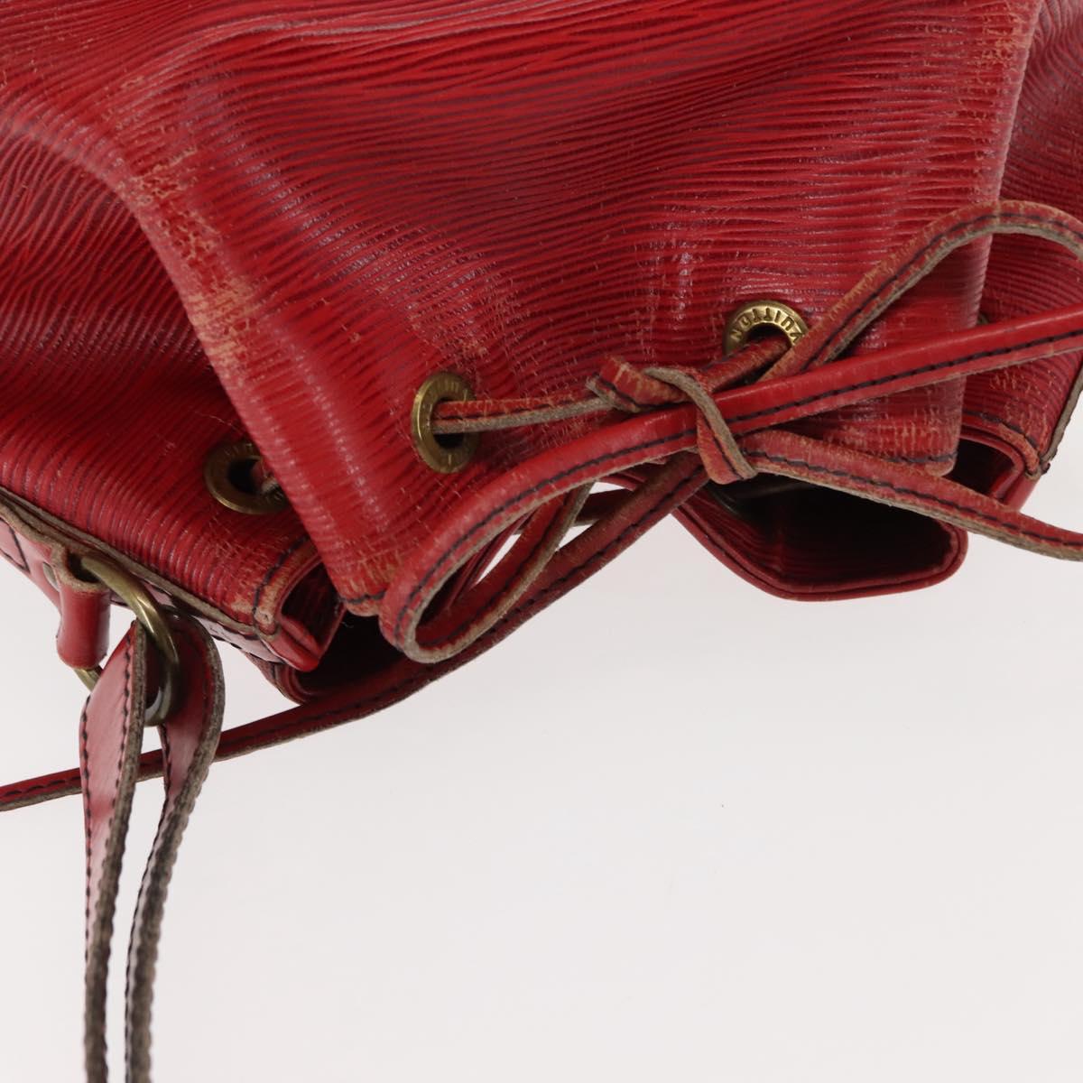 LOUIS VUITTON Epi Petit Noe Shoulder Bag Red M44107 LV Auth 146111