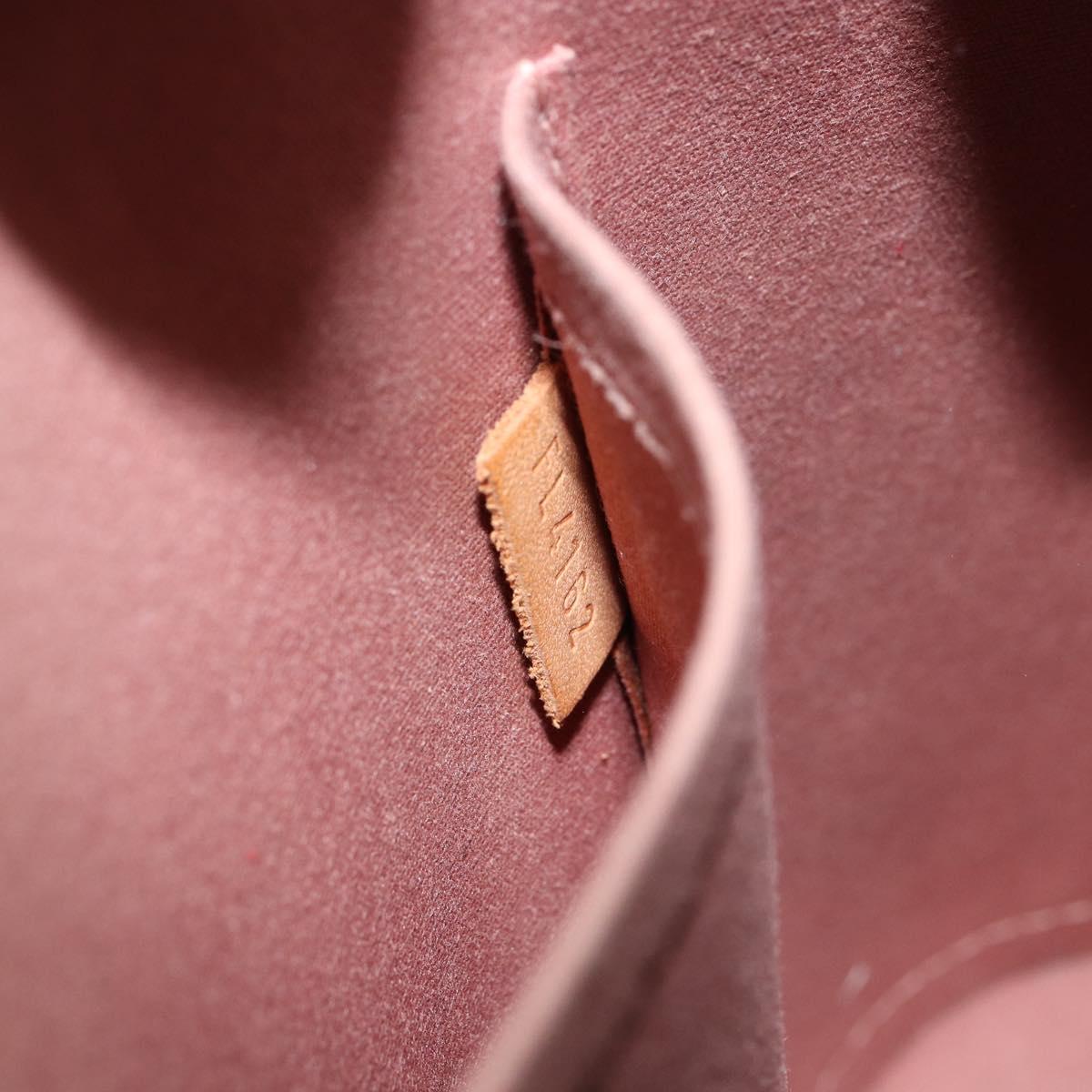 LOUIS VUITTON Monogram Vernis Alma PM Hand Bag Beige M90170 LV Auth 146112