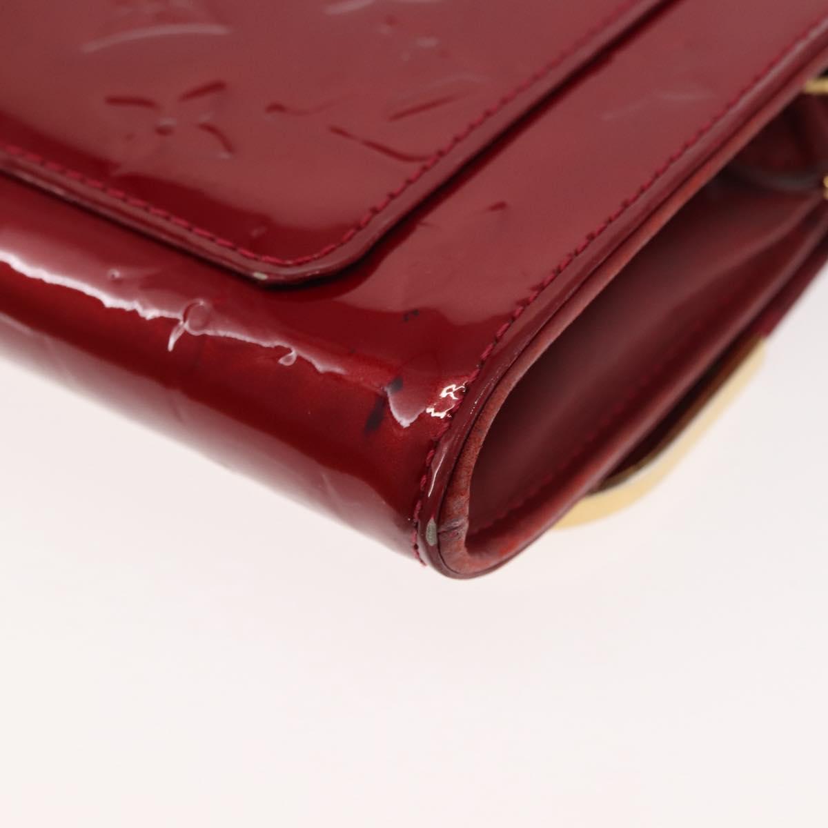 LOUIS VUITTON Monogram Vernis Rossmore MM Bag Pomme D'amour M91550 Auth 146113