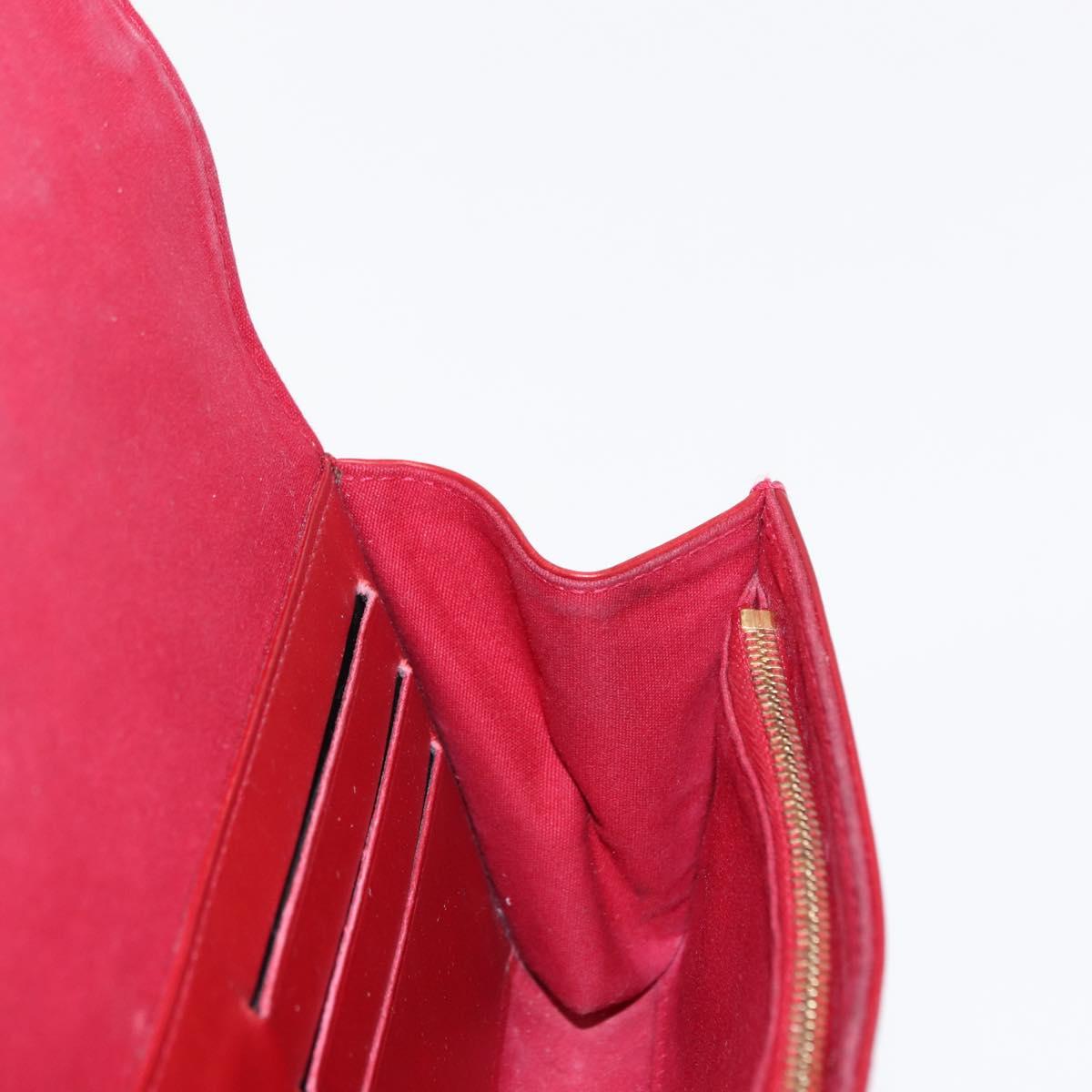 LOUIS VUITTON Monogram Vernis Rossmore MM Bag Pomme D'amour M91550 Auth 146113