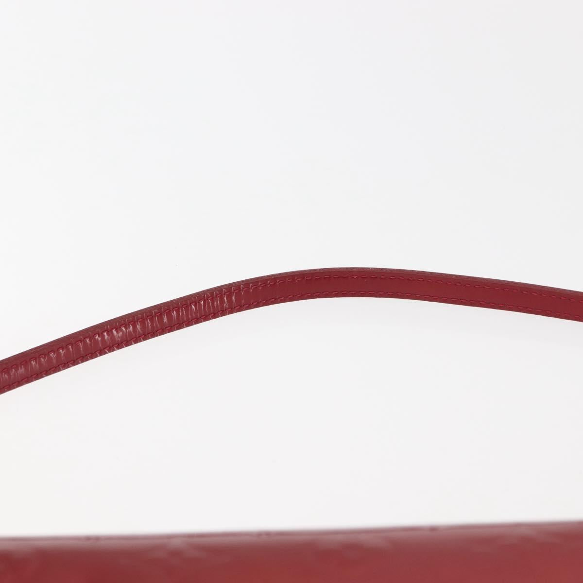 LOUIS VUITTON Monogram Vernis Rossmore MM Bag Pomme D'amour M91550 Auth 146113