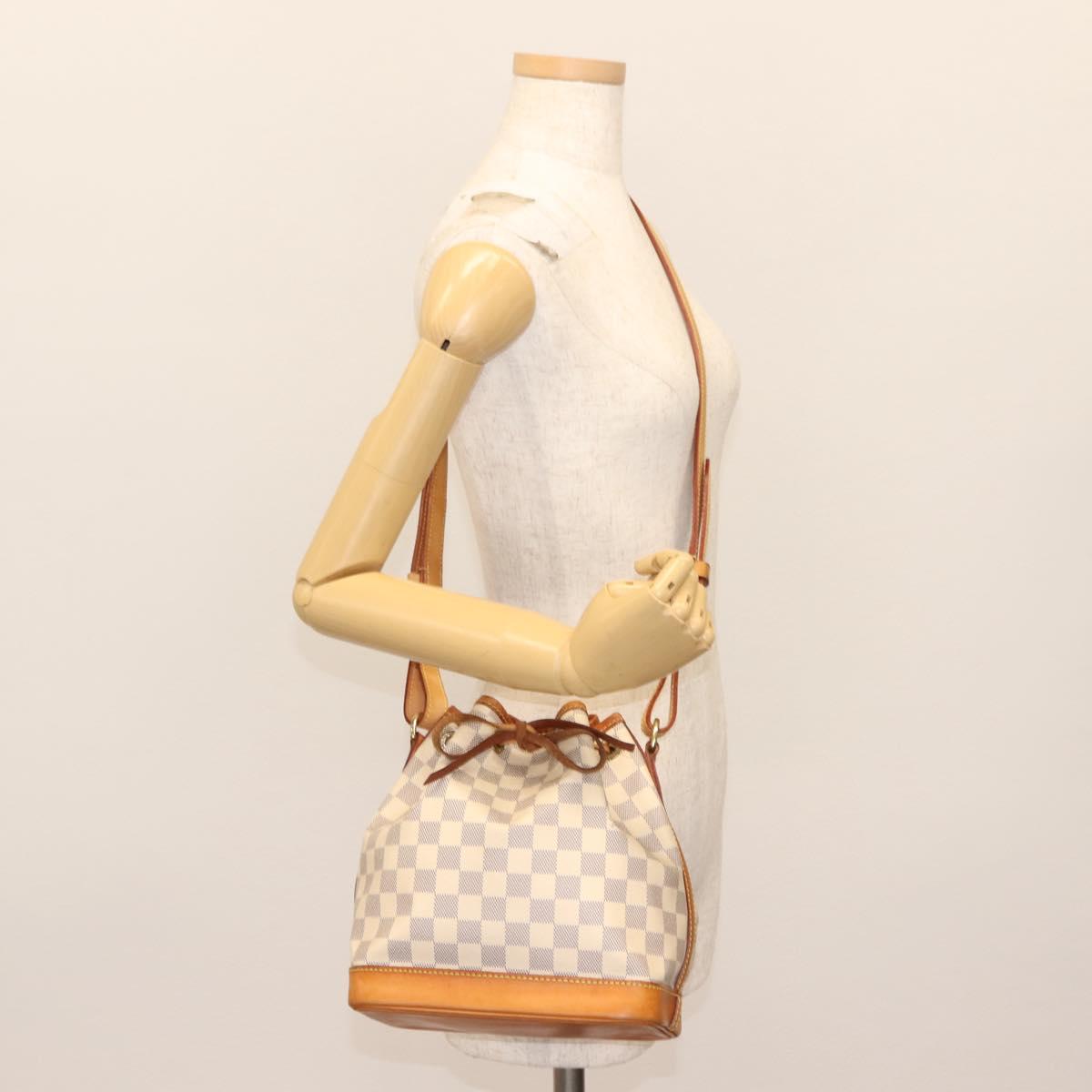 LOUIS VUITTON Damier Azur Noe BB Shoulder Bag N41220 LV Auth 146114