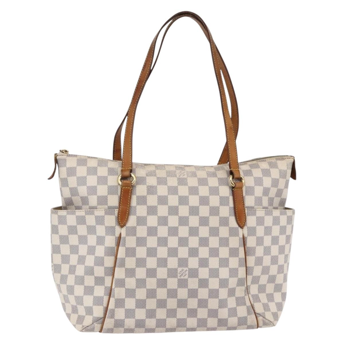 LOUIS VUITTON Damier Azur Totally MM Tote Bag N51262 LV Auth 146115