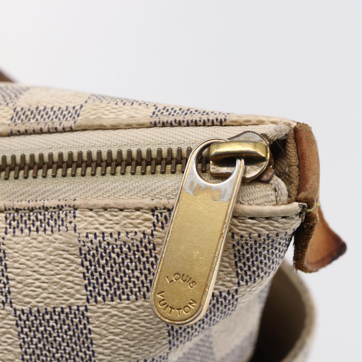 LOUIS VUITTON Damier Azur Totally MM Tote Bag N51262 LV Auth 146115