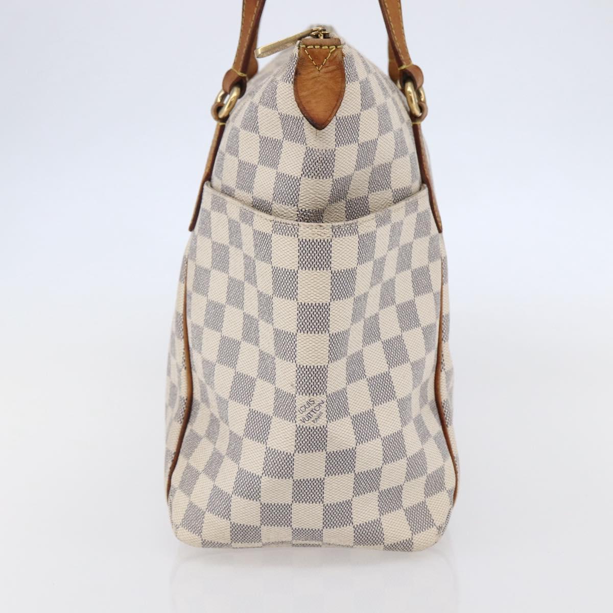LOUIS VUITTON Damier Azur Totally MM Tote Bag N51262 LV Auth 146115