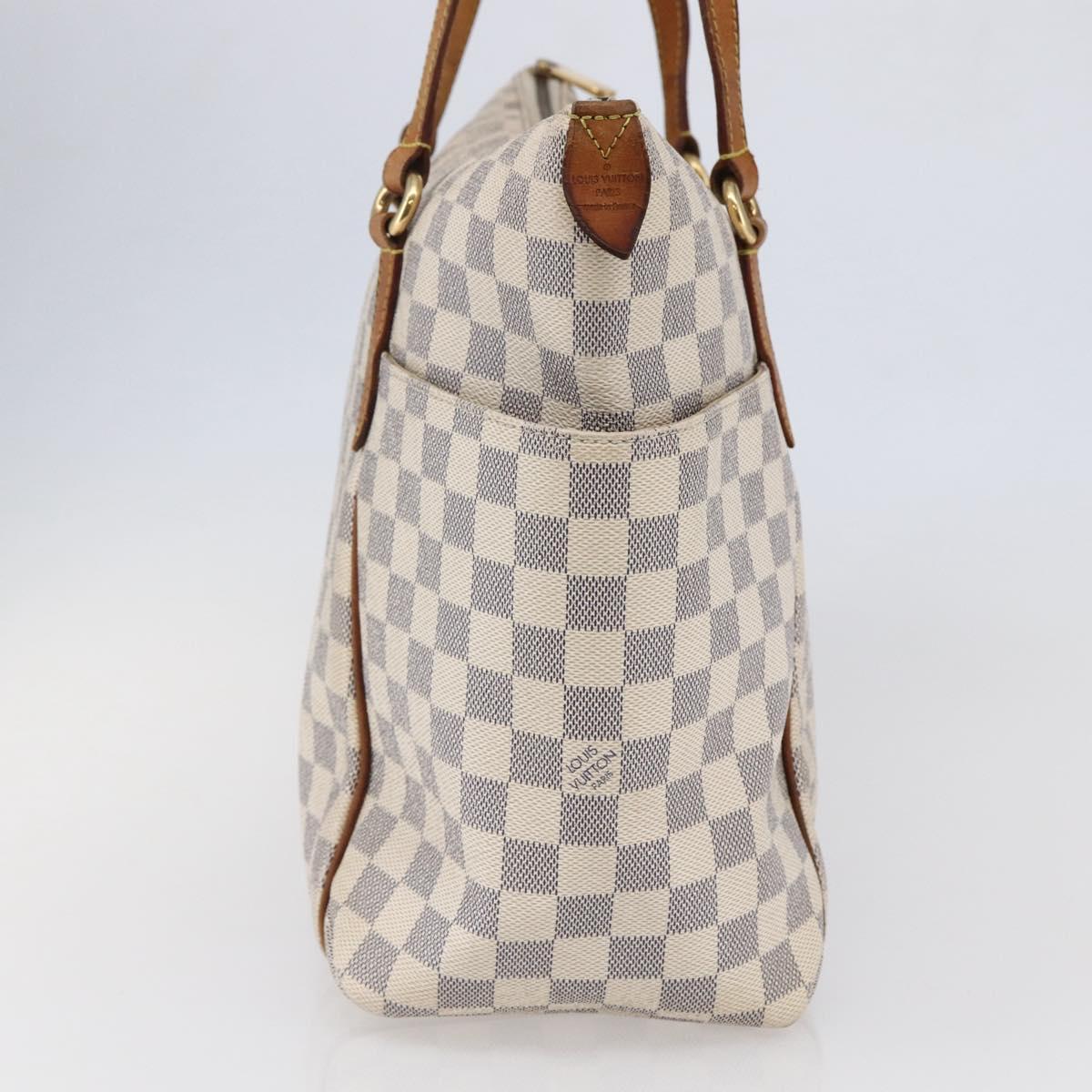 LOUIS VUITTON Damier Azur Totally MM Tote Bag N51262 LV Auth 146115