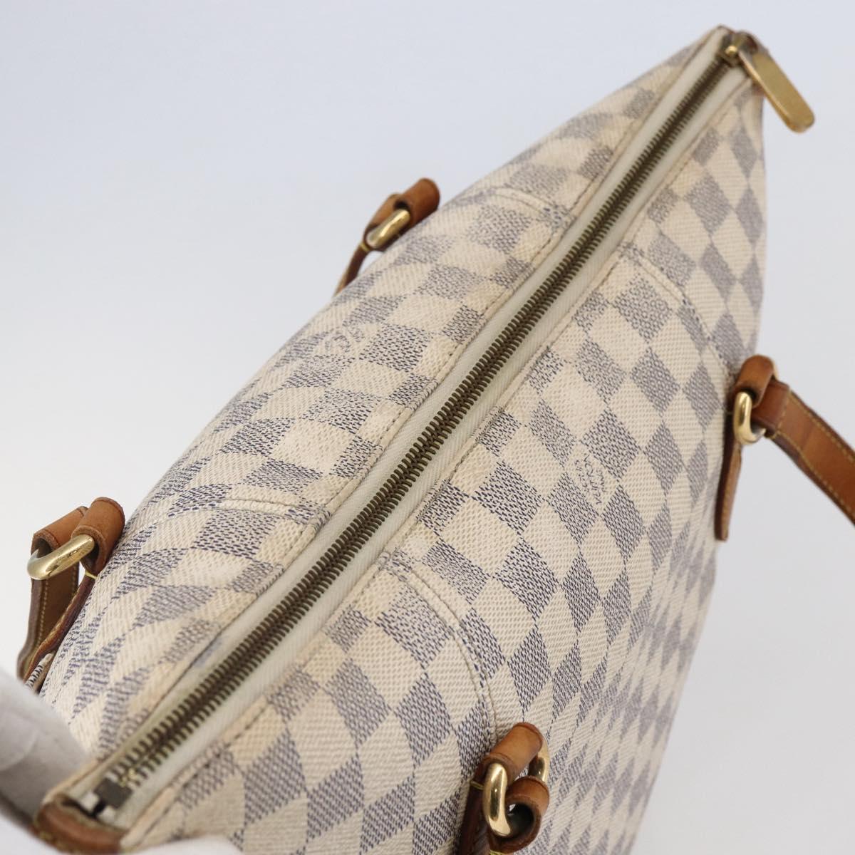 LOUIS VUITTON Damier Azur Totally MM Tote Bag N51262 LV Auth 146115