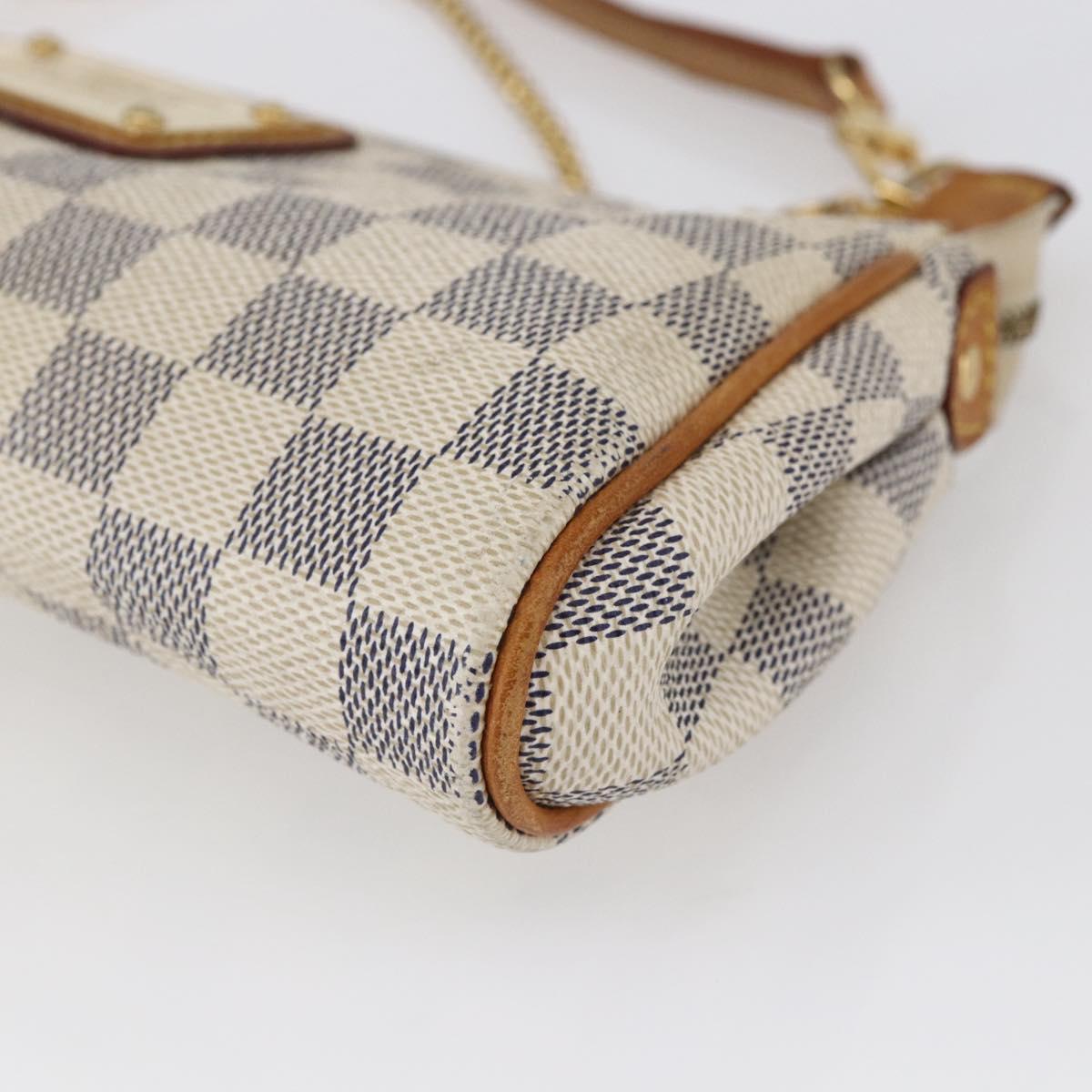 LOUIS VUITTON Damier Azur Eva Shoulder Bag 2way N55214 LV Auth 146116