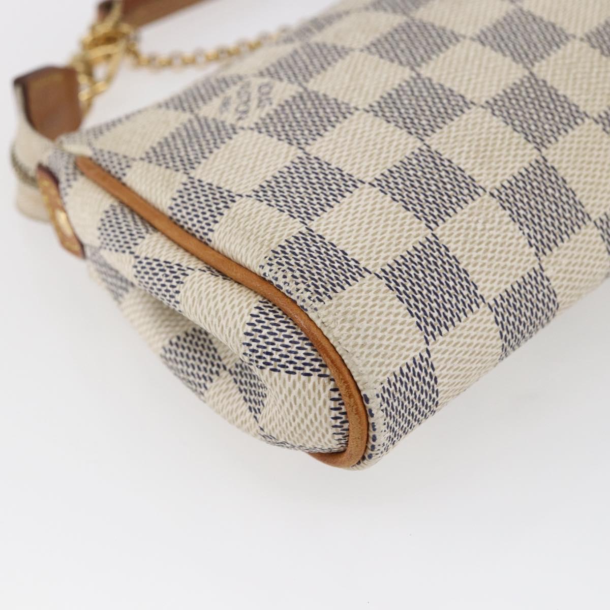 LOUIS VUITTON Damier Azur Eva Shoulder Bag 2way N55214 LV Auth 146116
