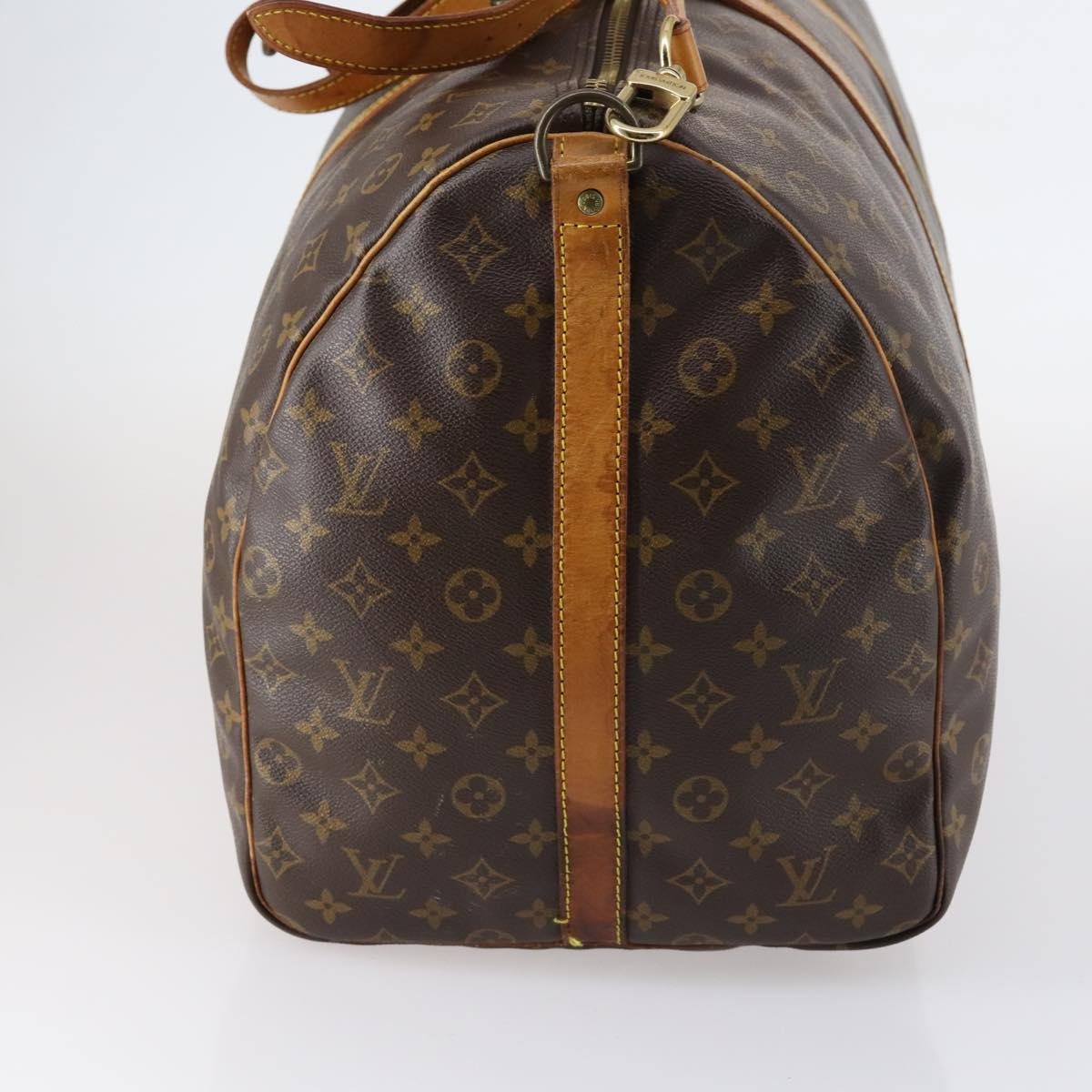 LOUIS VUITTON Monogram Keepall Bandouliere 60 Boston Bag M41412 LV Auth 146122