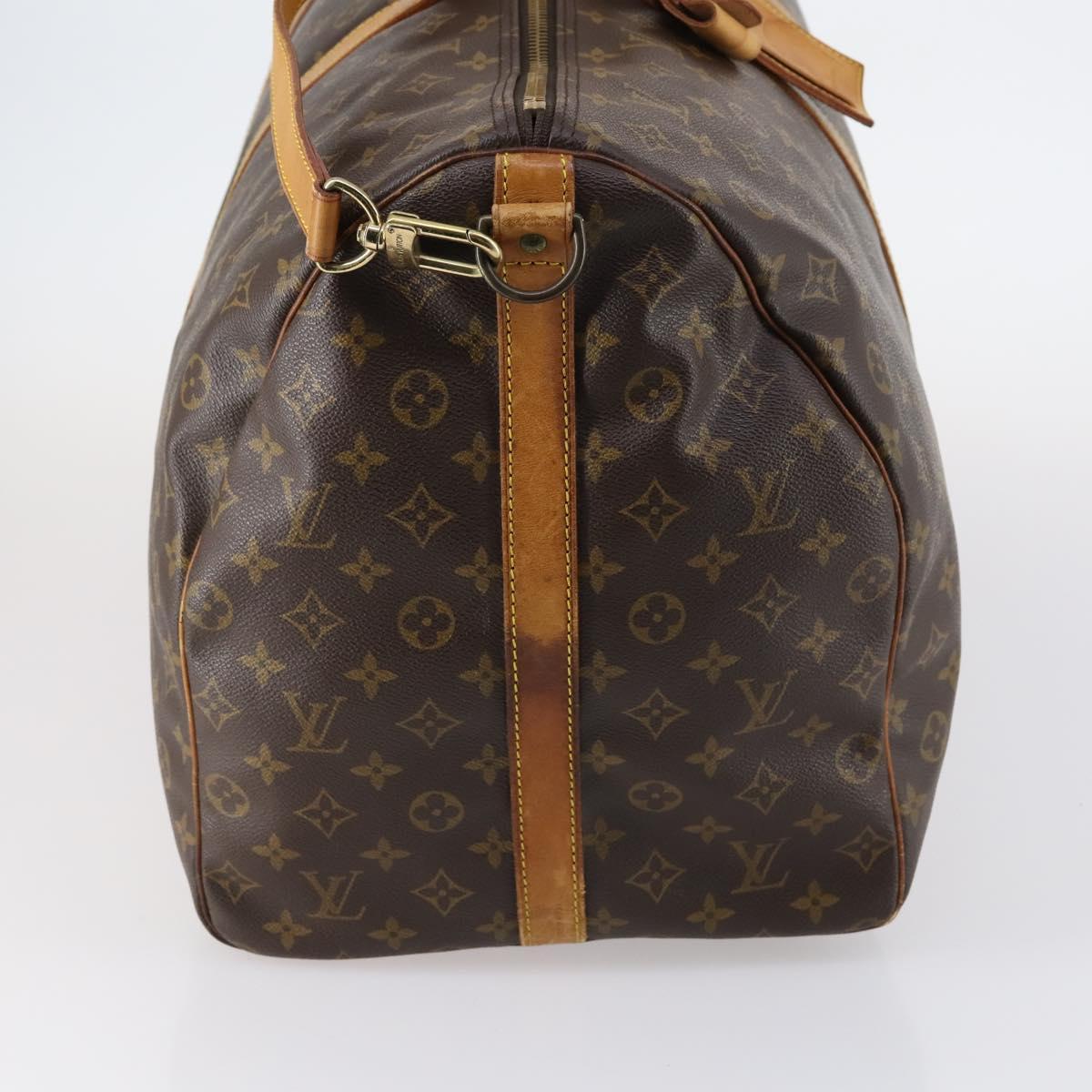 LOUIS VUITTON Monogram Keepall Bandouliere 60 Boston Bag M41412 LV Auth 146122
