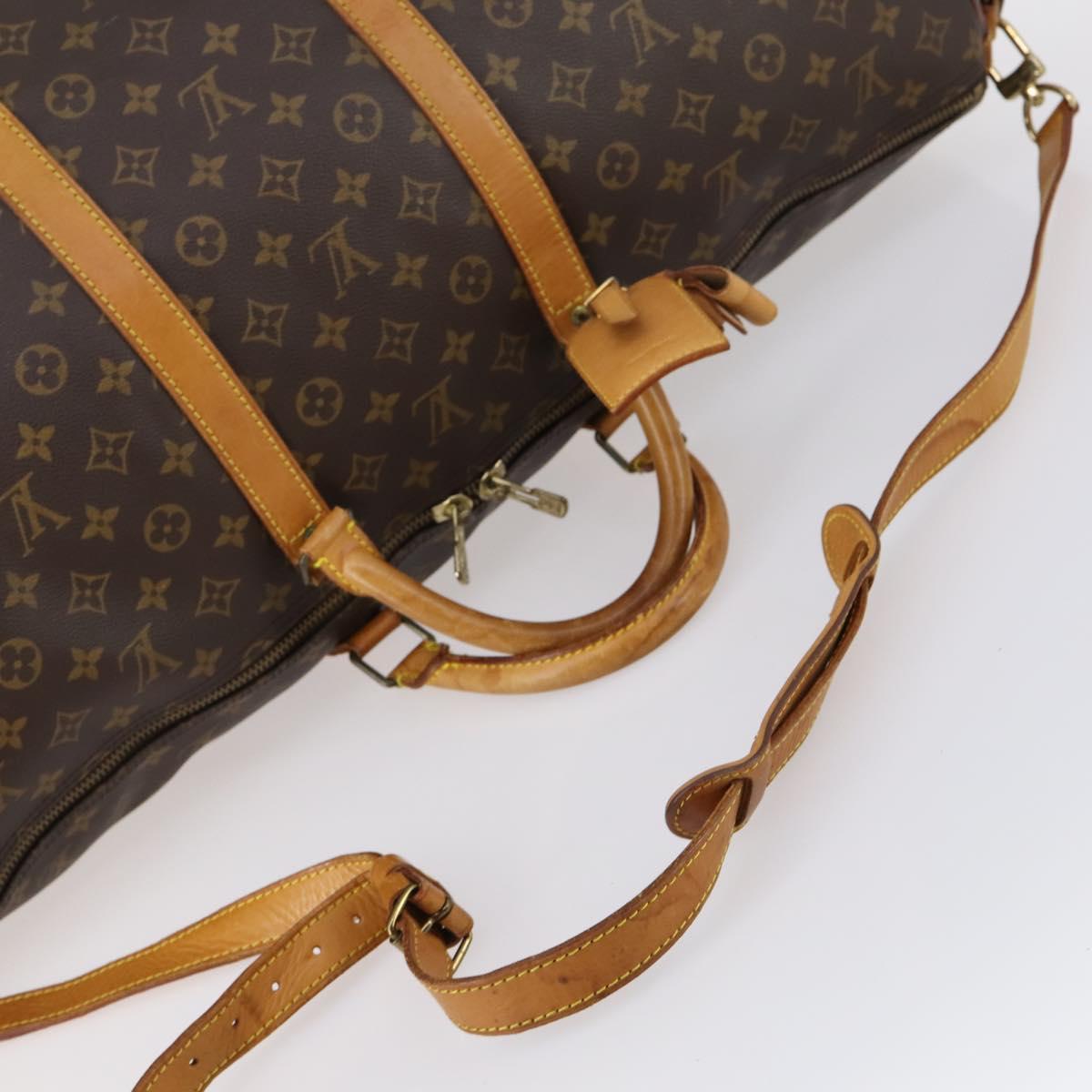 LOUIS VUITTON Monogram Keepall Bandouliere 60 Boston Bag M41412 LV Auth 146122