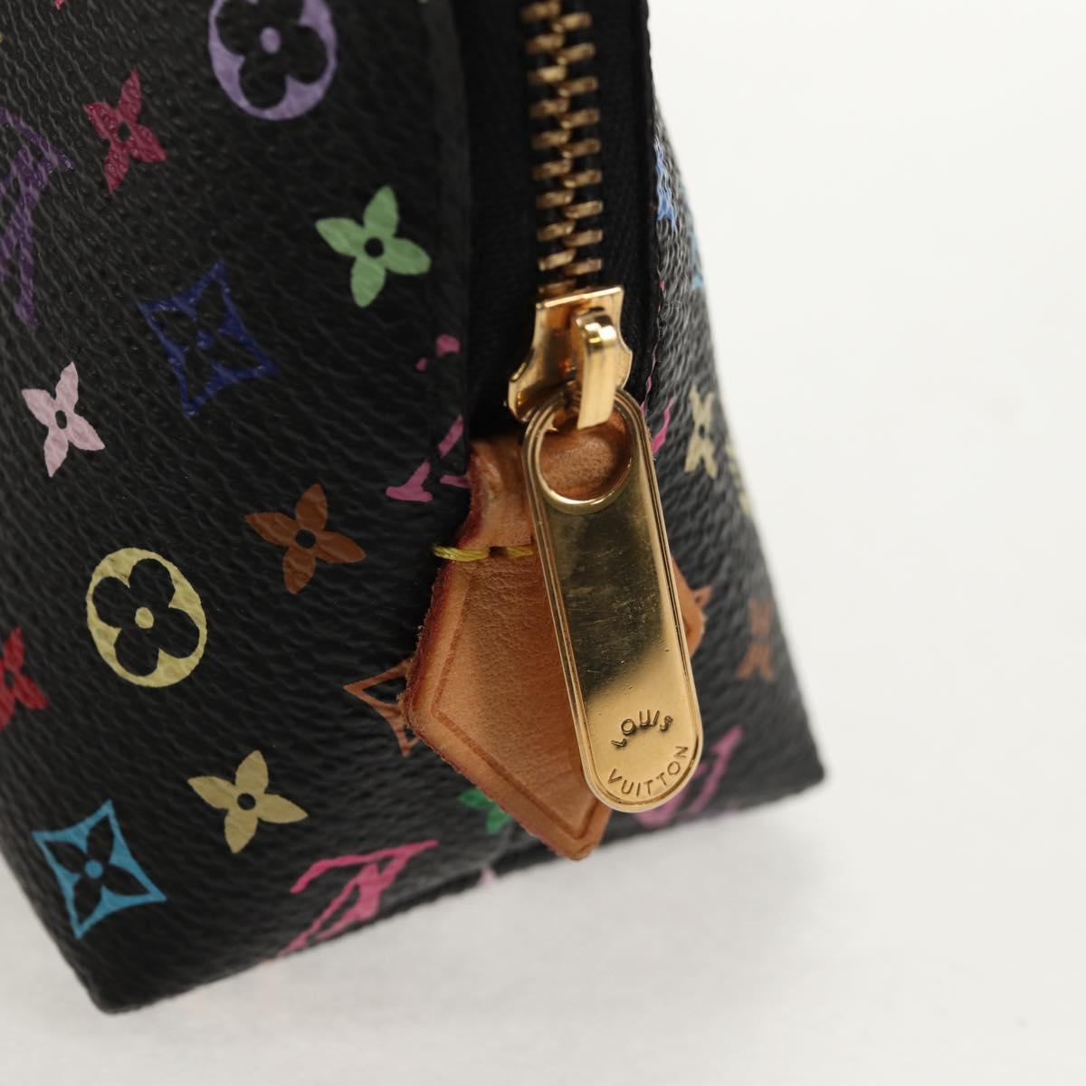 LOUIS VUITTON Monogram Multicolor Pochette Pouch Black M47355 LV Auth 146126V