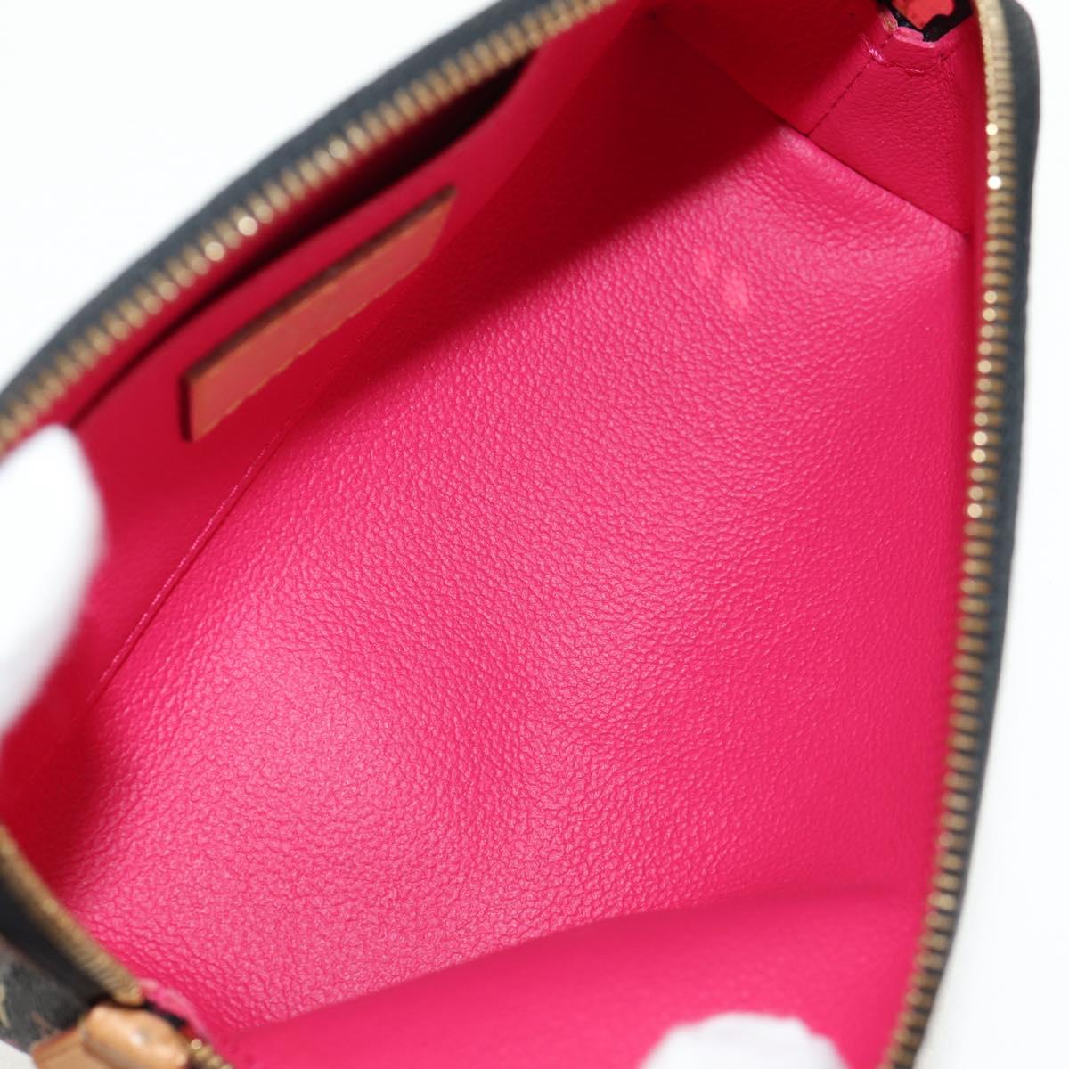 LOUIS VUITTON Monogram Multicolor Pochette Pouch Black M47355 LV Auth 146126V
