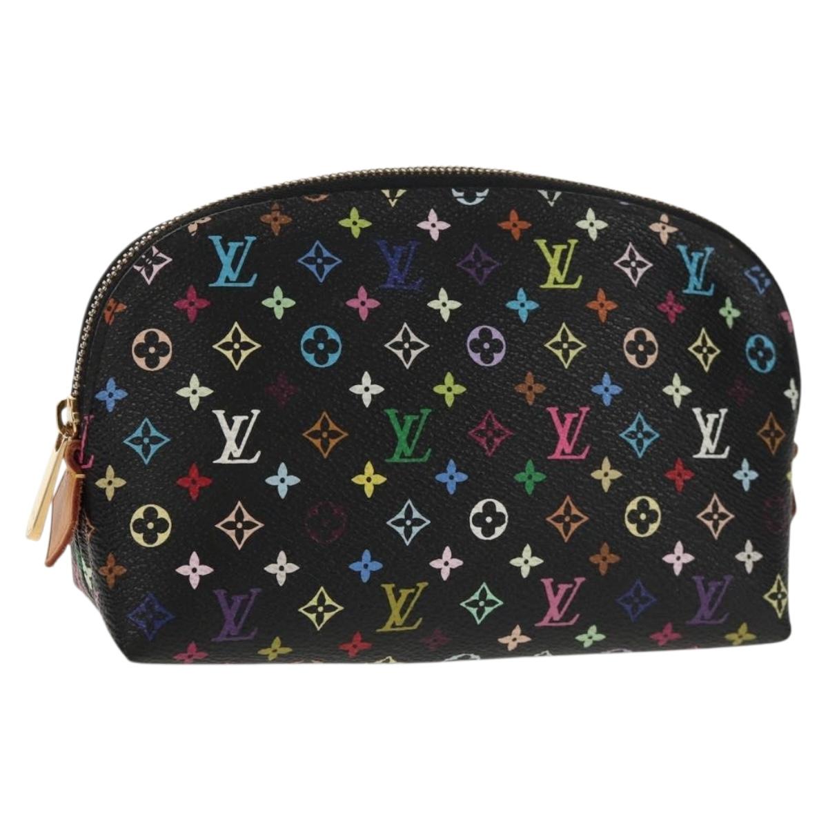 LOUIS VUITTON Monogram Multicolor Pochette Pouch Black M47355 LV Auth 146126V