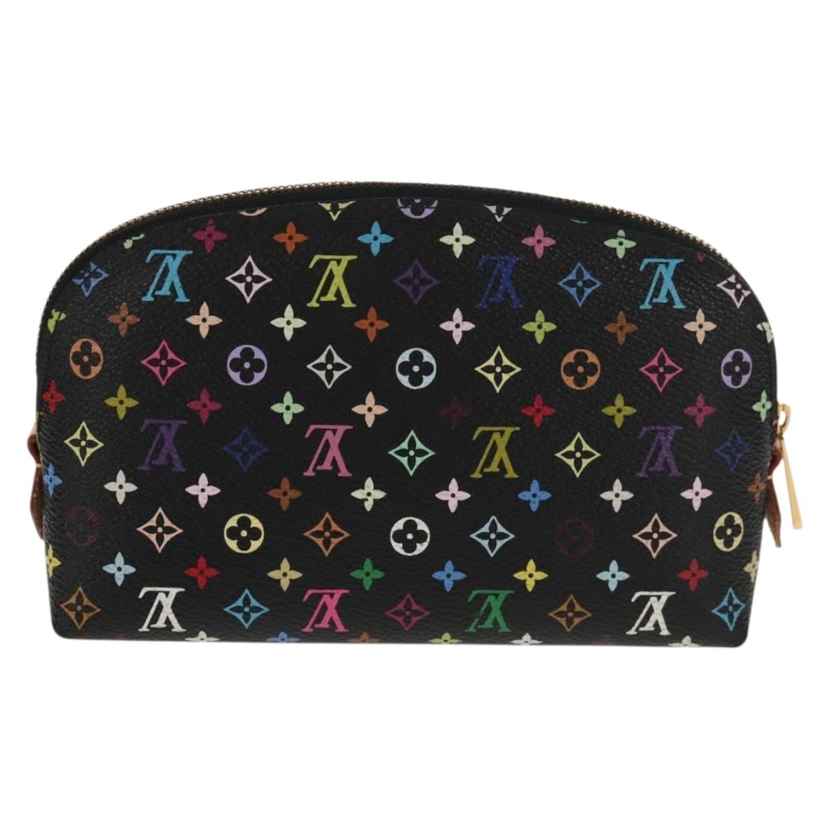 LOUIS VUITTON Monogram Multicolor Pochette Pouch Black M47355 LV Auth 146126V