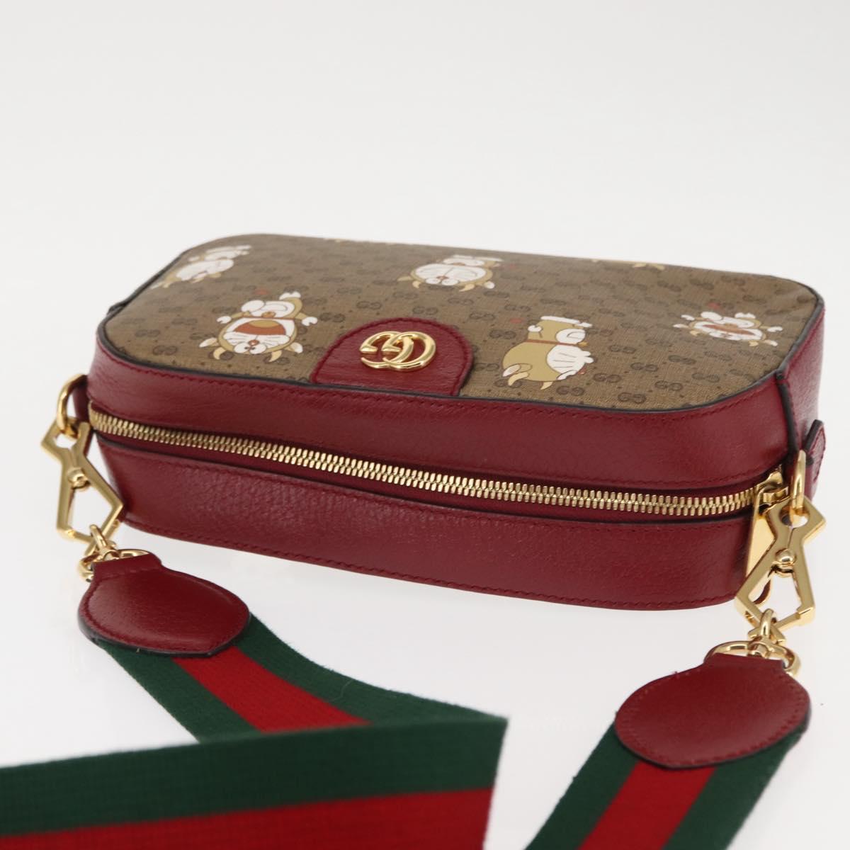 GUCCI Micro GG Supreme GG Marmont Doraemon Collaboration Bag 574886 Auth 146130