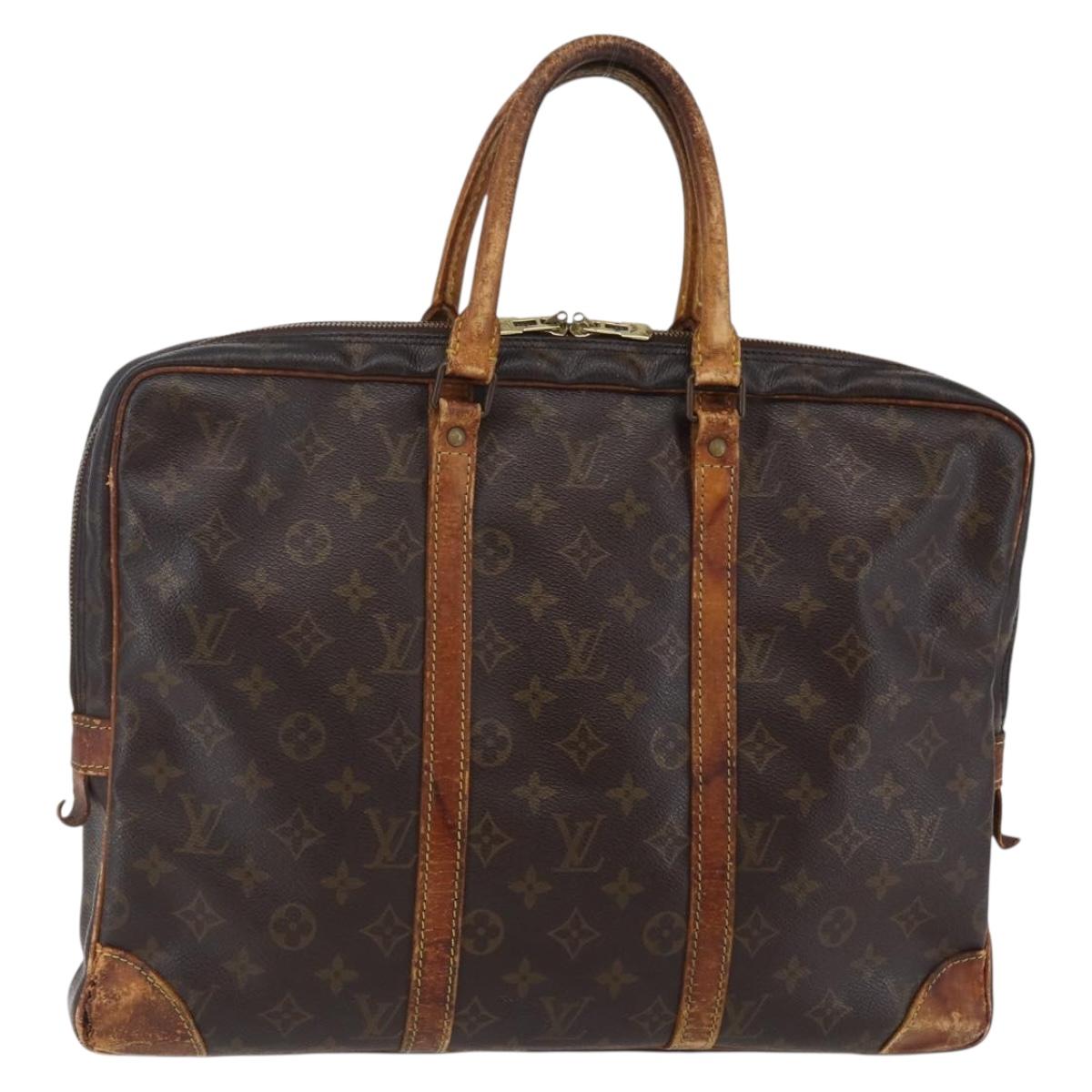 LOUIS VUITTON Monogram Porte Documents Voyage Business Bag M52005 LV Auth 146132