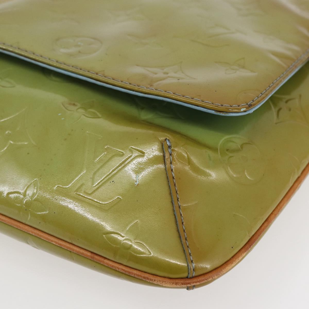 LOUIS VUITTON Monogram Vernis Thompson Street Bag Baby Blue M91009 Auth 146149