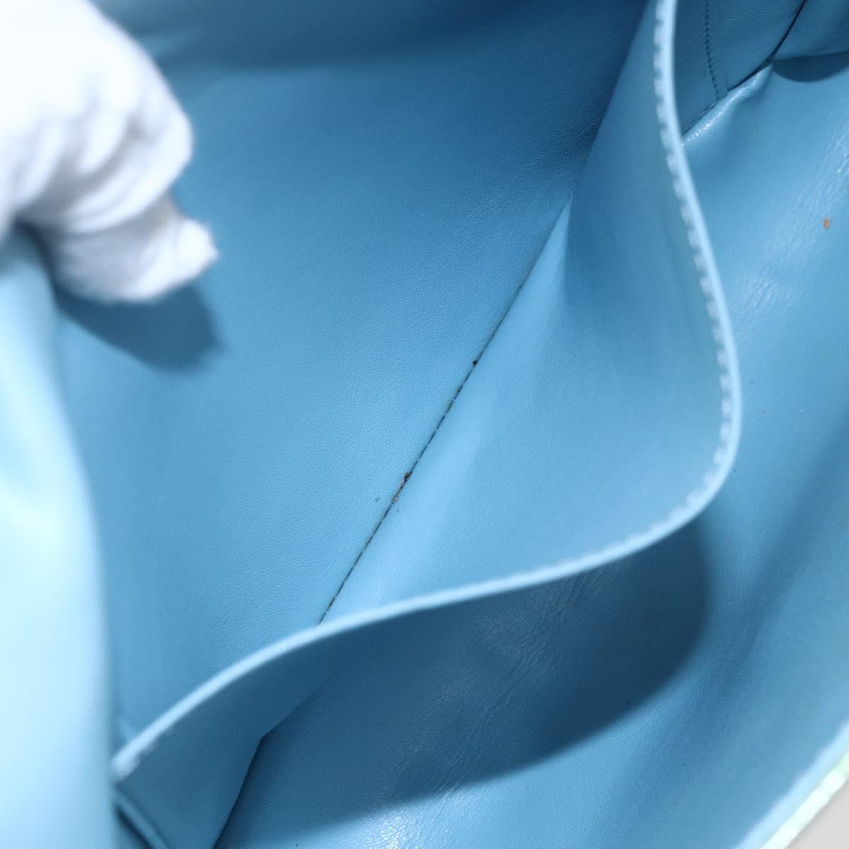 LOUIS VUITTON Monogram Vernis Thompson Street Bag Baby Blue M91009 Auth 146149