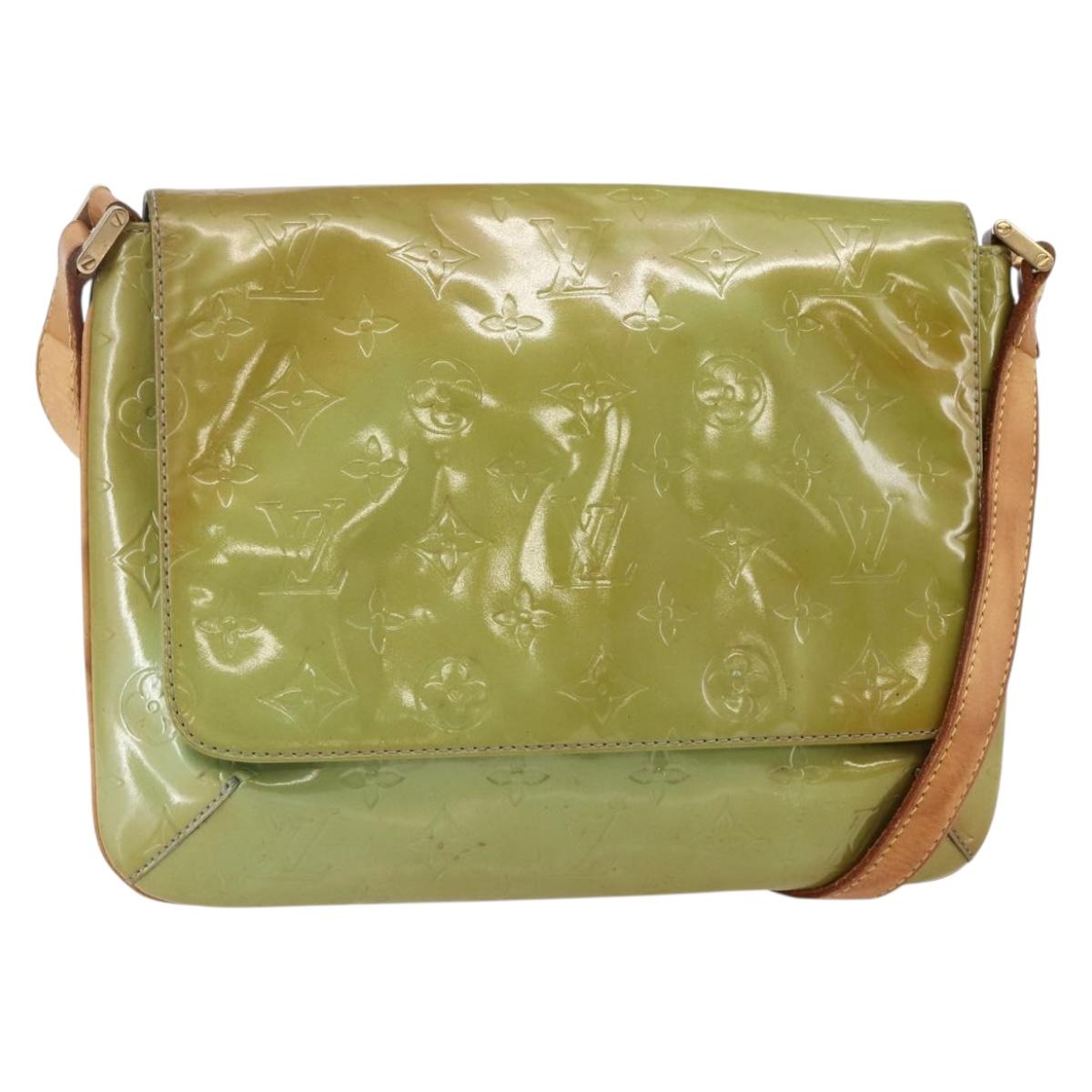 LOUIS VUITTON Monogram Vernis Thompson Street Bag Baby Blue M91009 Auth 146149