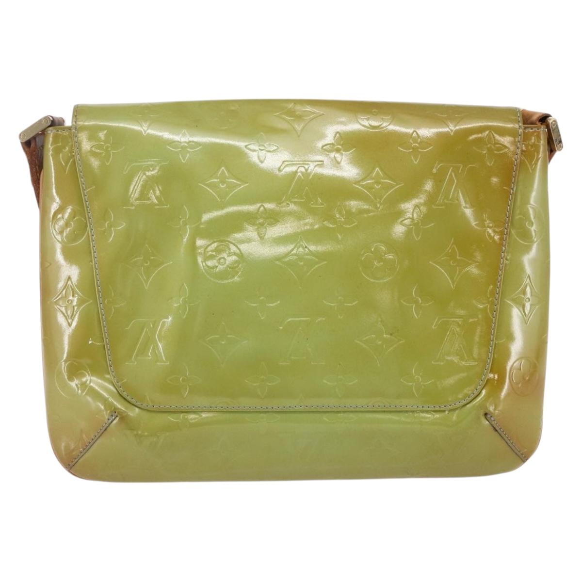 LOUIS VUITTON Monogram Vernis Thompson Street Bag Baby Blue M91009 Auth 146149