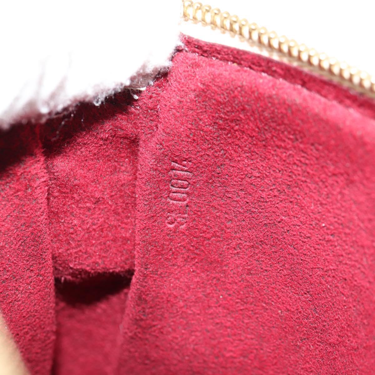 LOUIS VUITTON Multicolor Pochette Accessoires Pouch White M92649 LV Auth 146161A