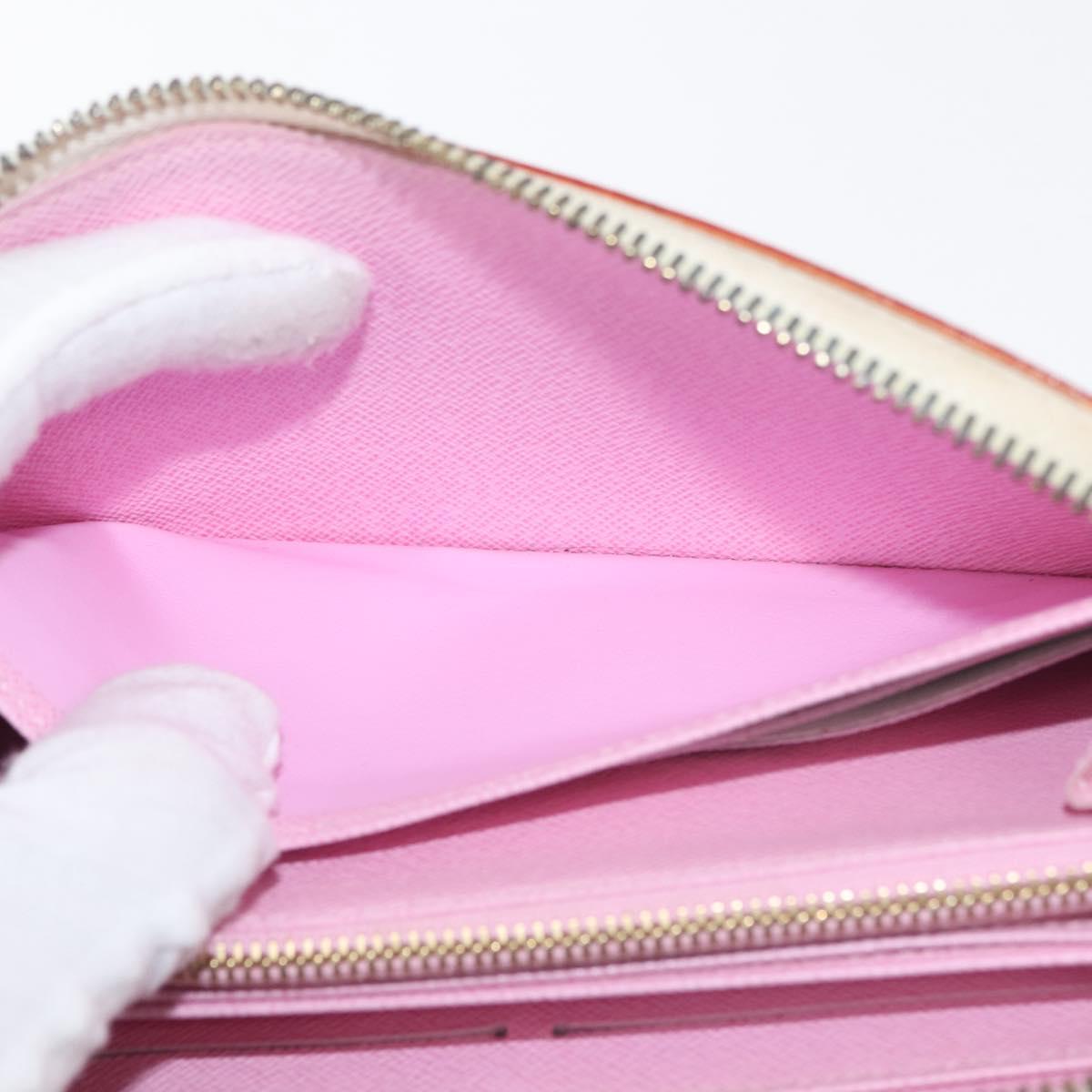 LOUIS VUITTON Monogram Multicolor Zippy Wallet Wallet White M60241 Auth 146163