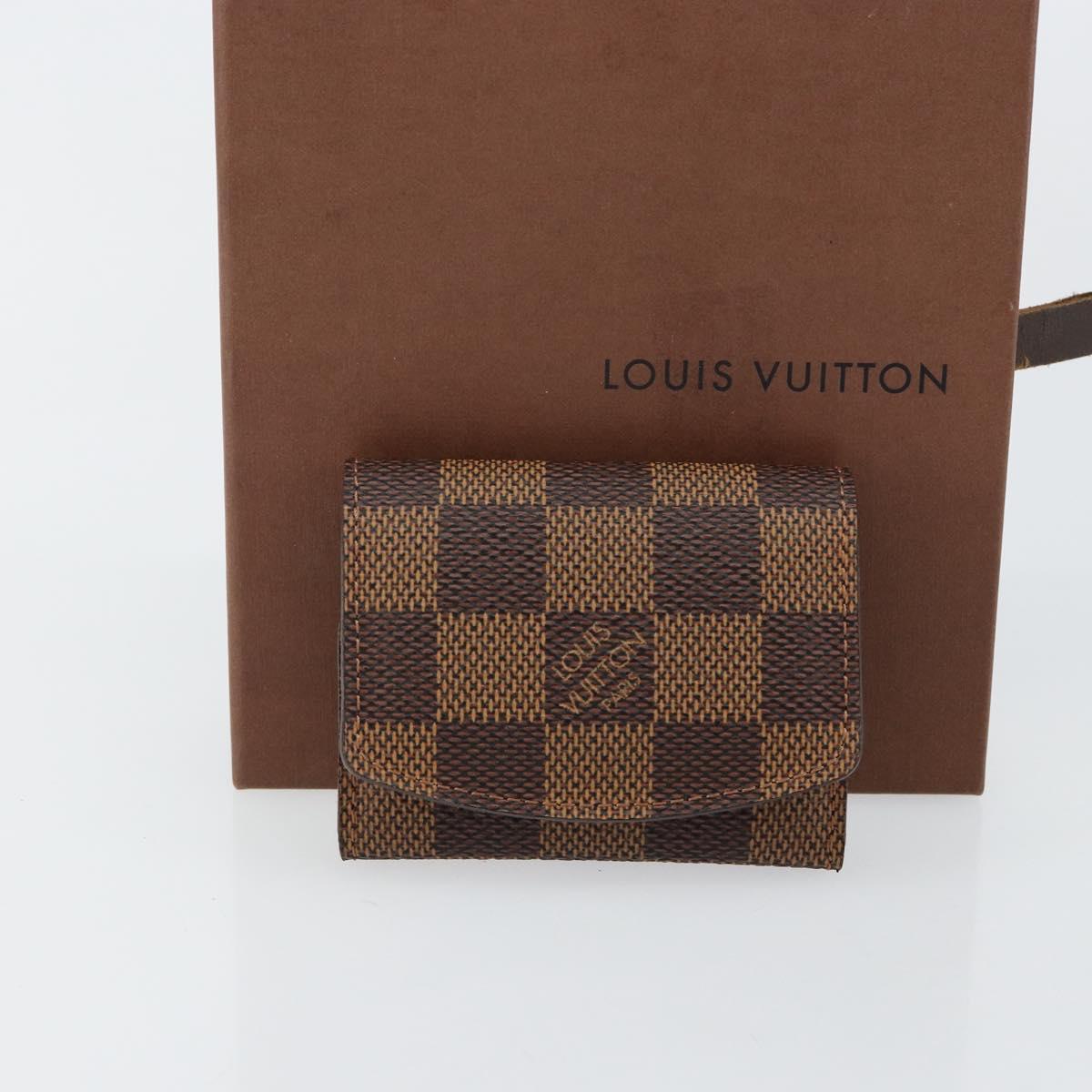 LOUIS VUITTON Damier Ebene Cuff Case LV Auth 146166